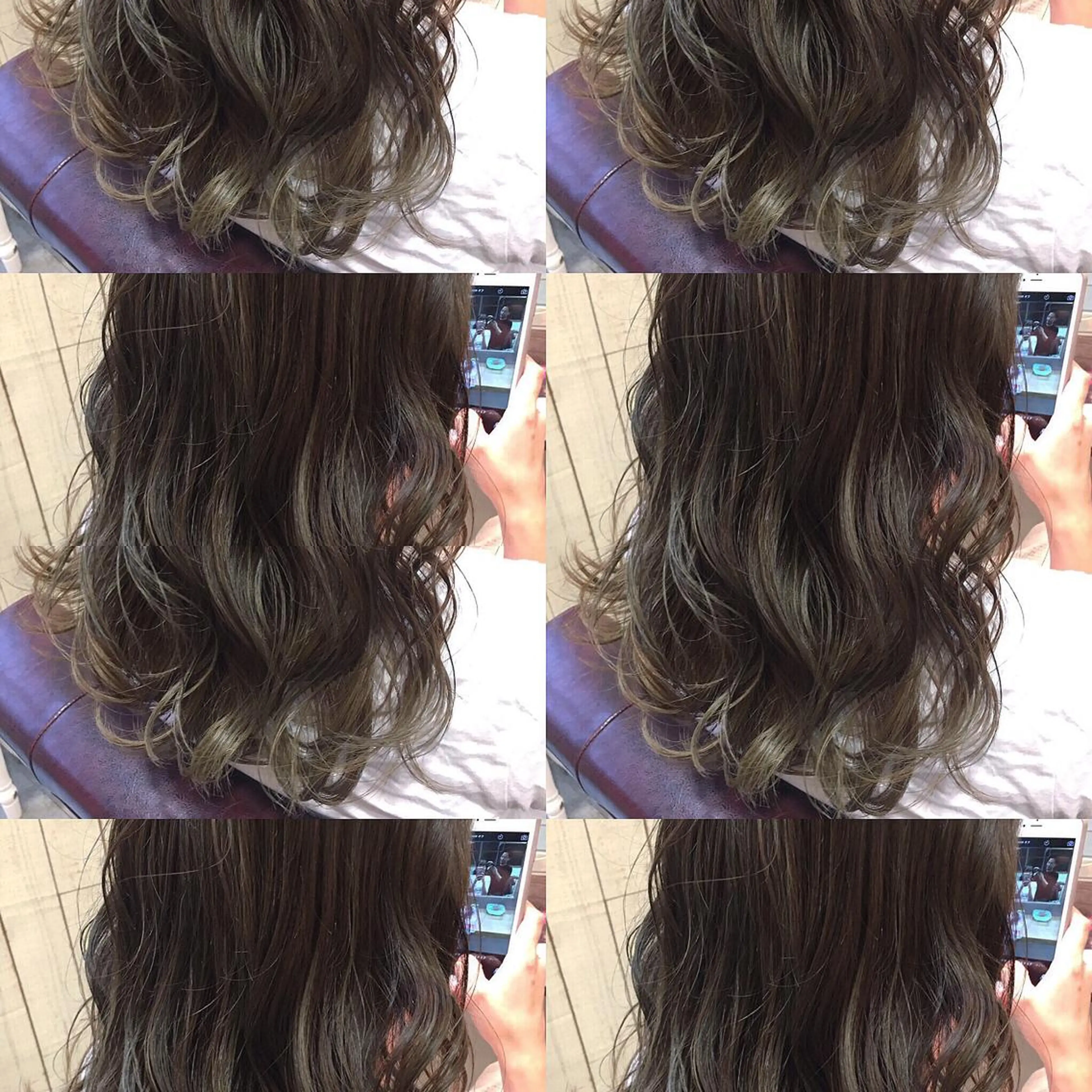 セミロング カラー 透明感カラー フォギーグレージュ グラデーションカラー グレージュ ハイライトカラー hair salon Ranun髪質改善のヘアスタイル