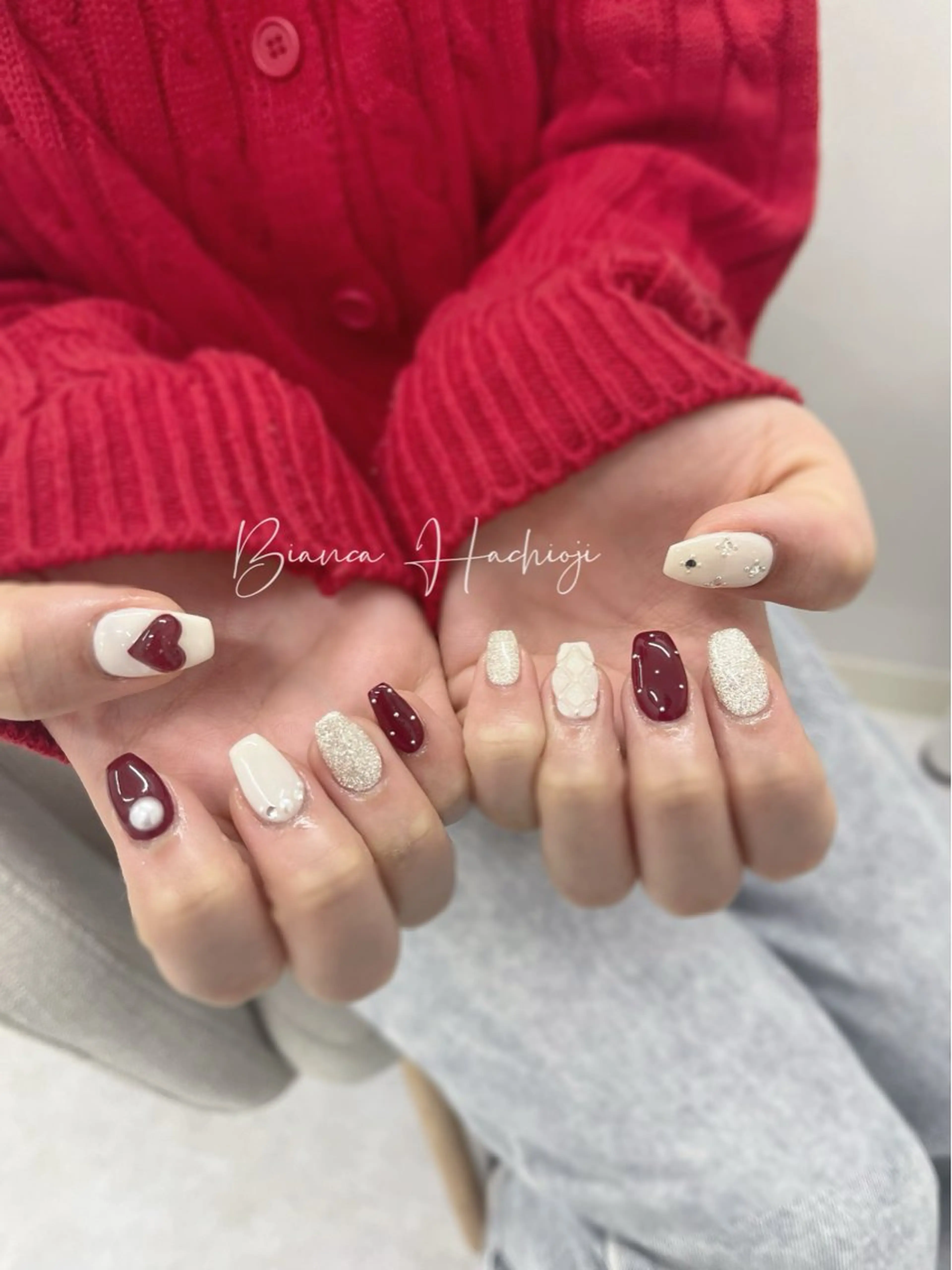 ネイル ハンドネイル Bianca🩶 SHIONOのネイルデザイン