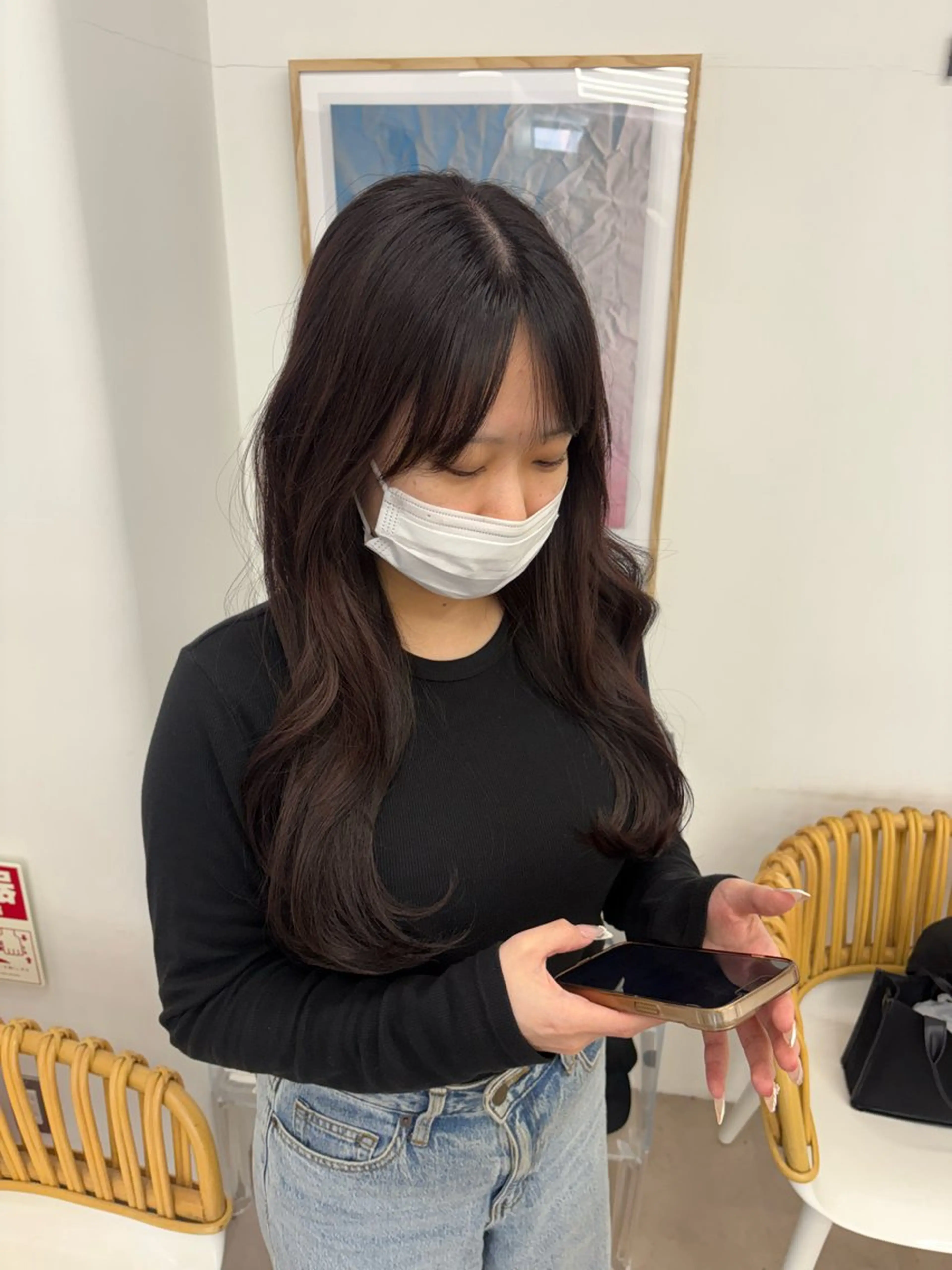 セミロング ヘアカラー 透けるカラー/レイヤ ー❄️KIRATOのヘアスタイル