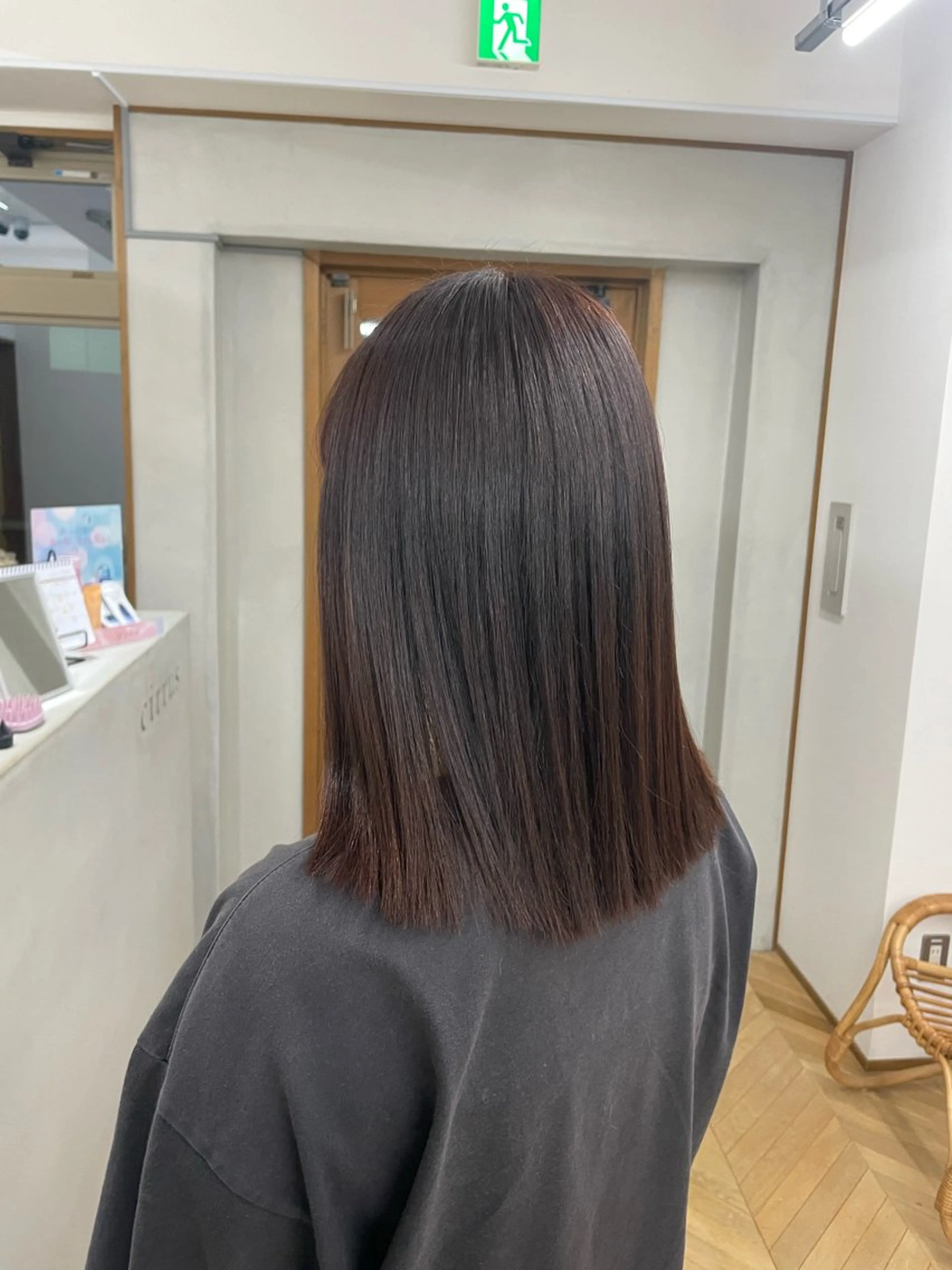 ミディアム カラー ブラウンカラー オレンジ オレンジブラウン cirrus 🌻 misakiのヘアスタイル