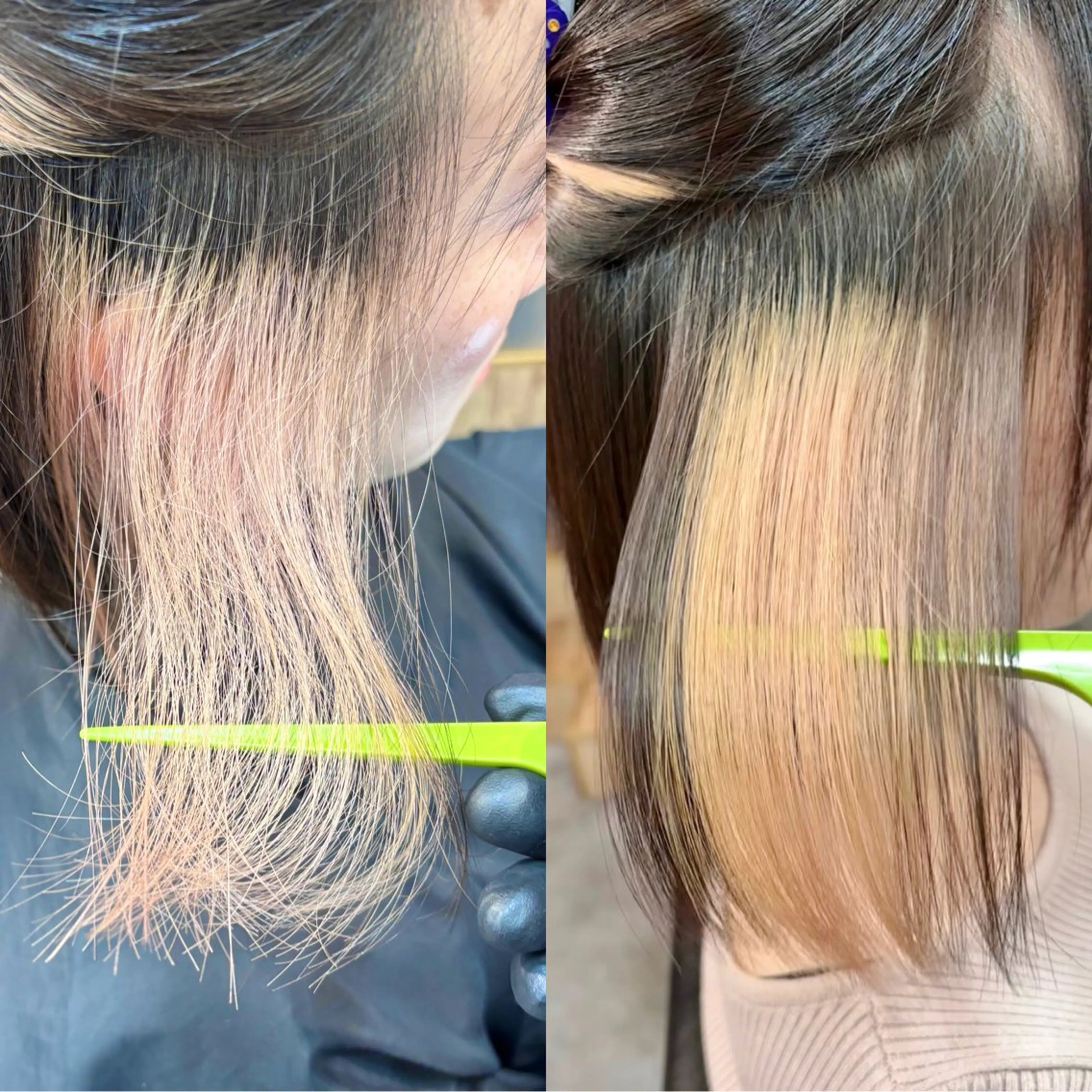 ショート カラー パーマ ブリーチ 縮毛矯正 酸性ストレート ストレートパーマ カット 縮毛矯正 トリートメント ショートボブ縮毛矯正 髪質改善のプロ山道潤のヘアスタイル