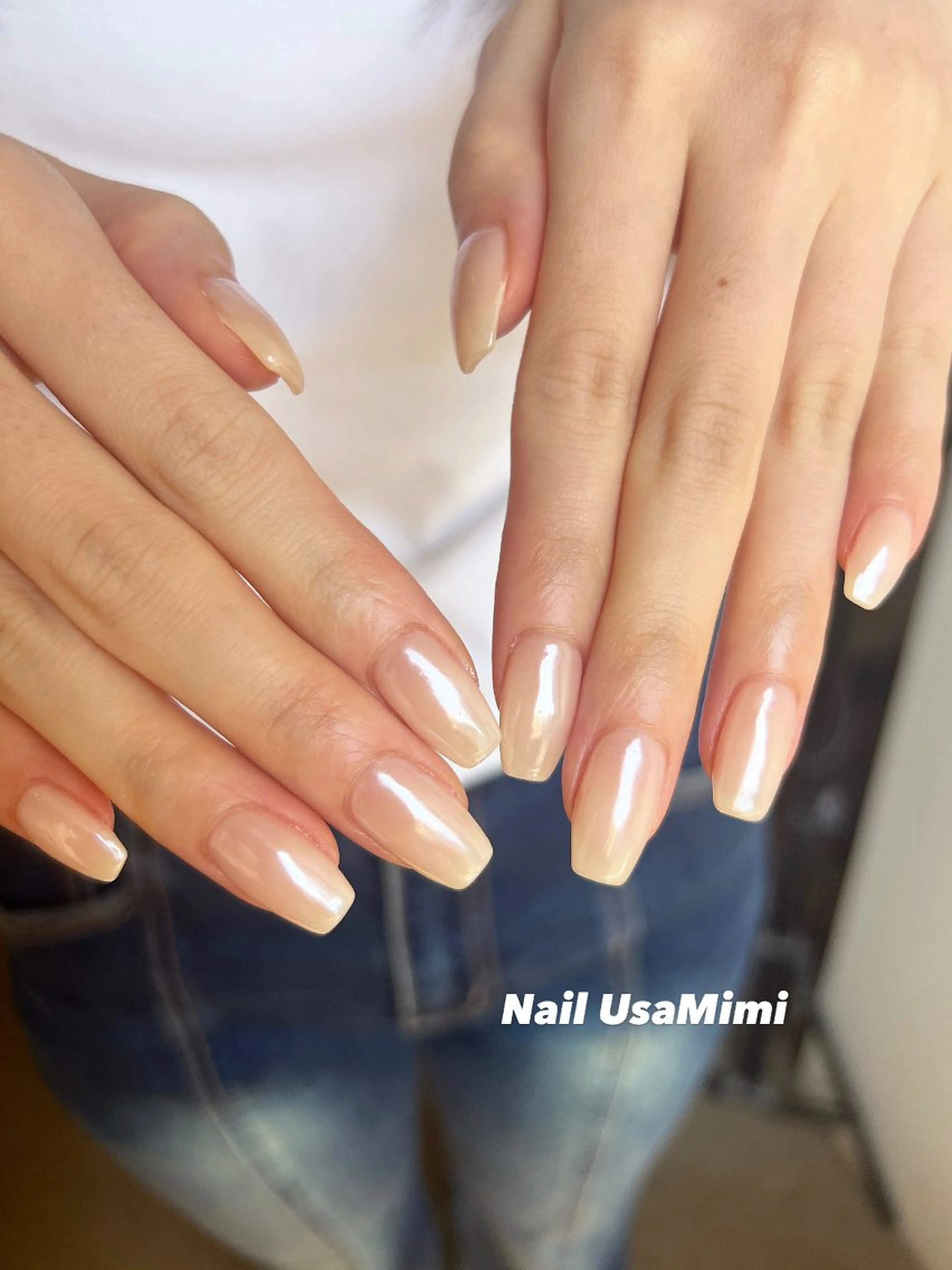 ネイル アートネイル ジェルネイル パラジェル ピンク ハンドネイル 本町NailUsa Mimi RIKOのネイルデザイン