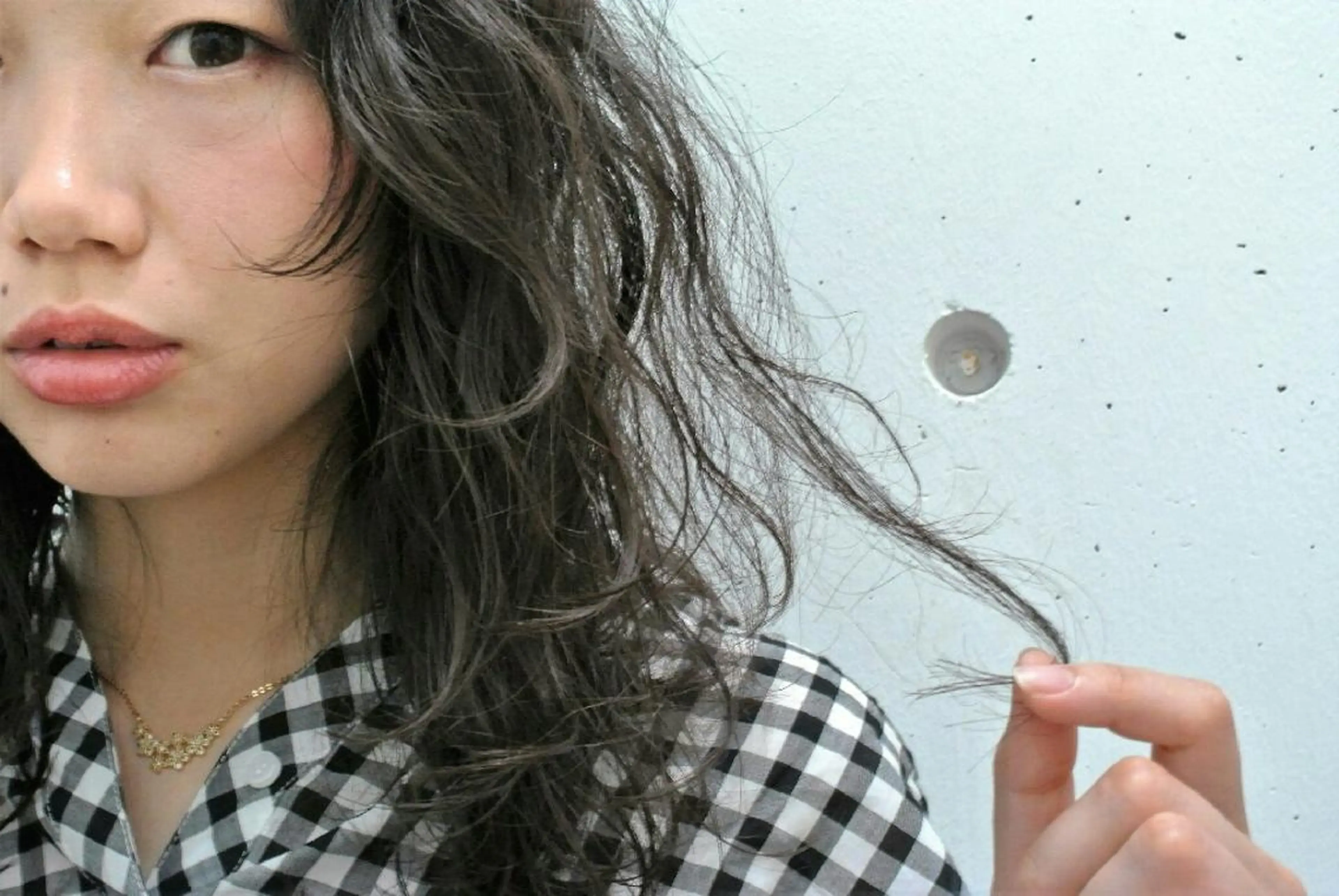 セミロング ミディアム パーマ ミディアムパーマ セミロングパーマ 樋口 千尋のヘアスタイル