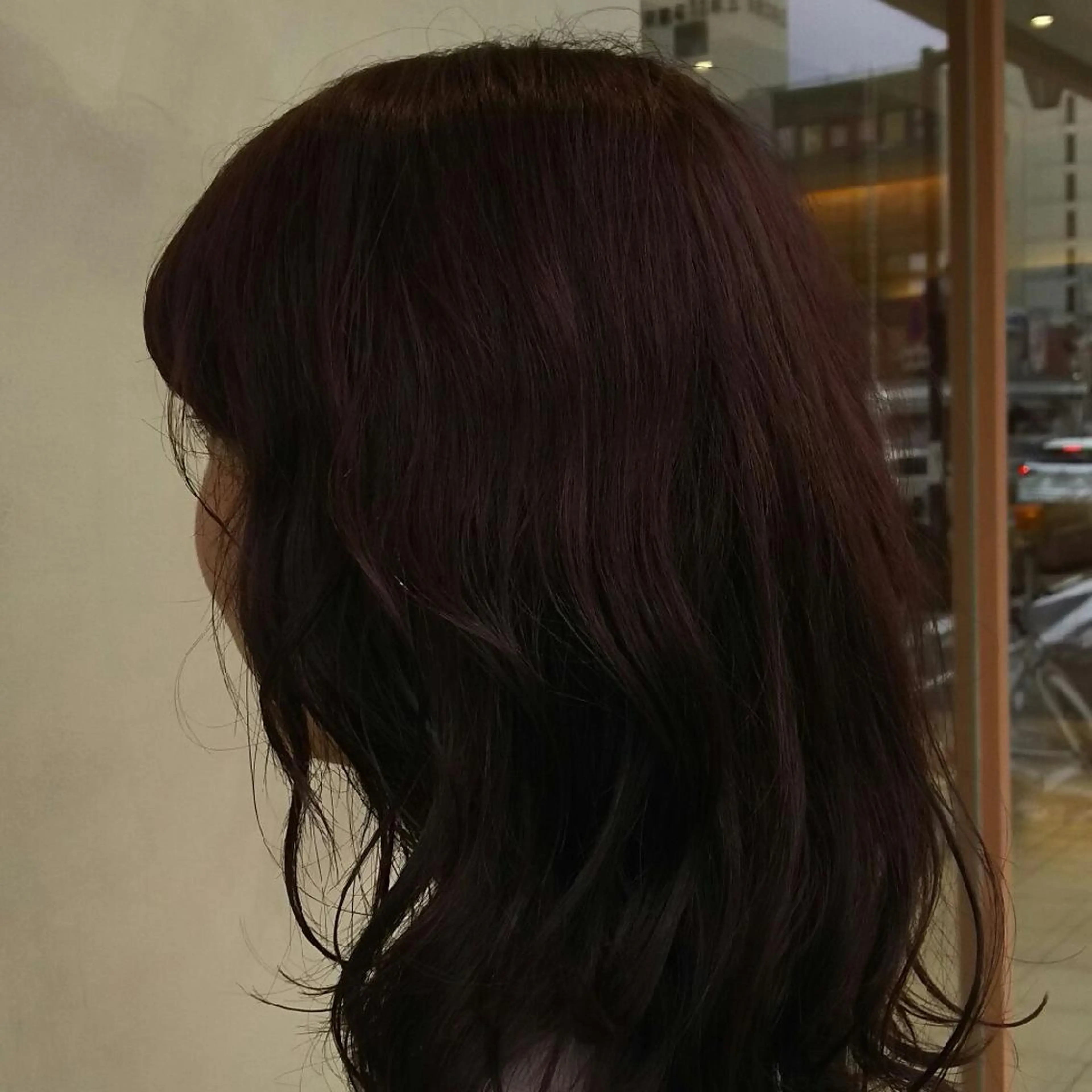 ミディアム カラー ピンクカラー バイオレットカラー SHAFT Ieiriのヘアスタイル