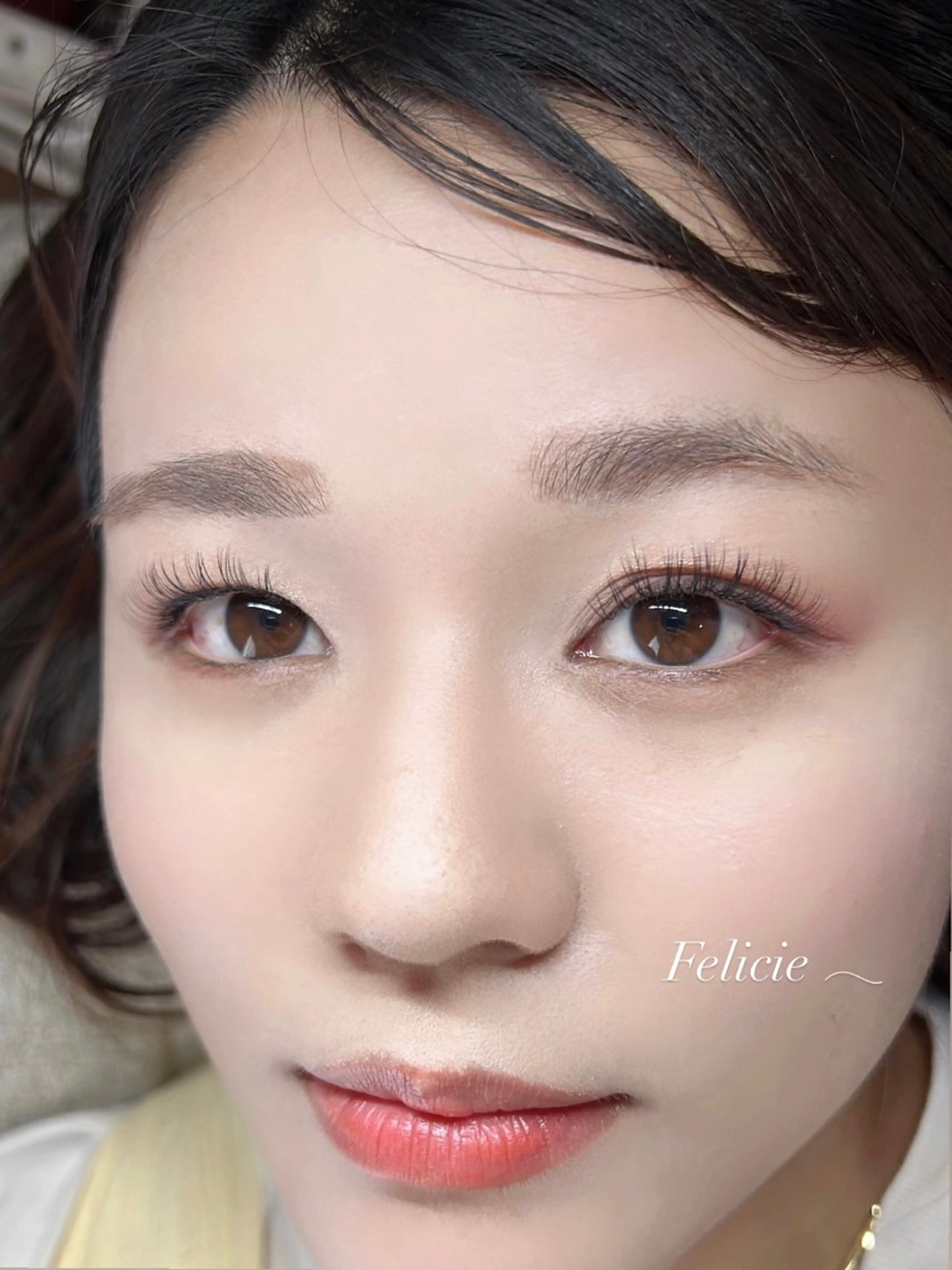 マツエク・マツパ フラットラッシュ マツエク Felicie＊ Sayakaのマツエク・マツパデザイン