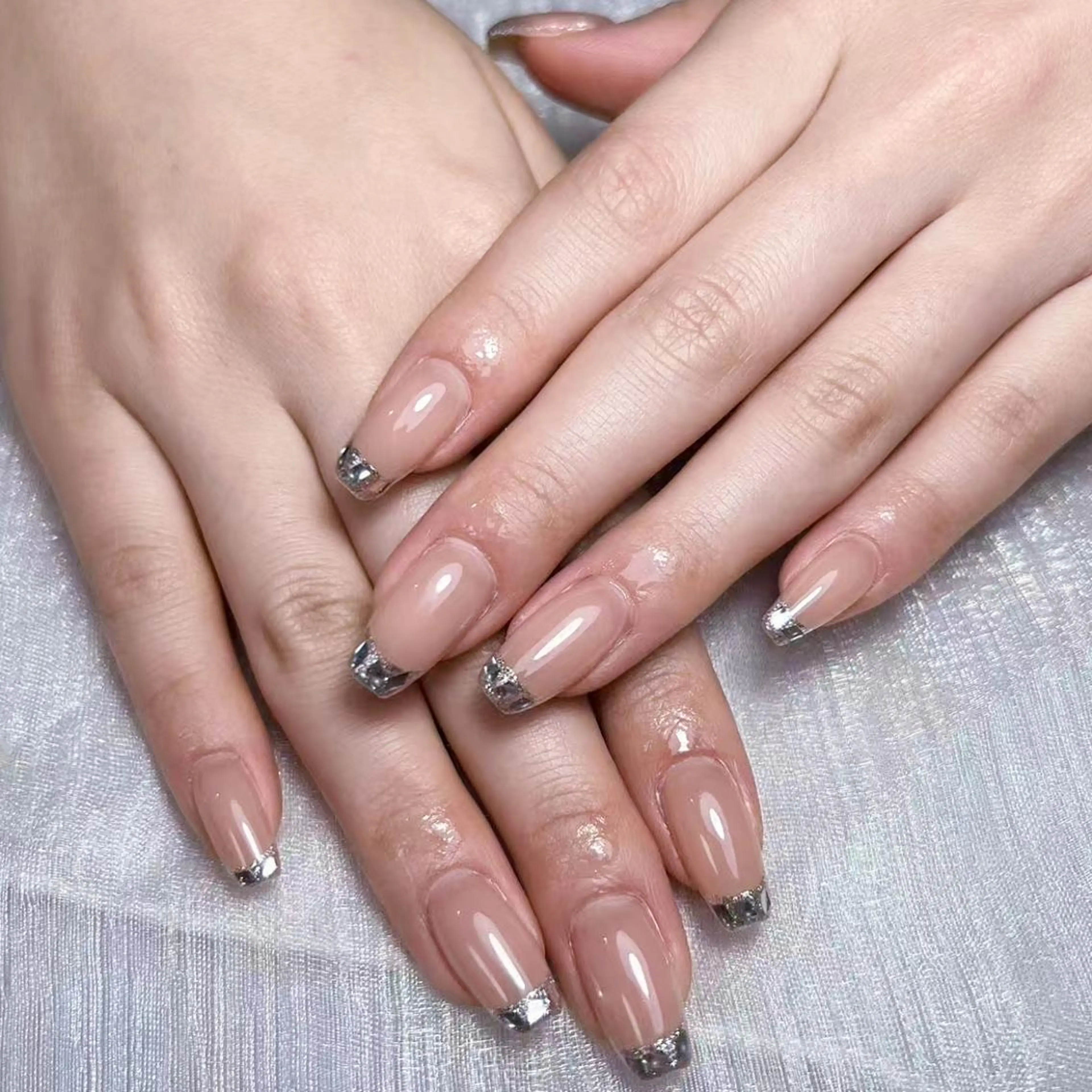 ネイル アートネイル オーロラネイル フラッシュネイル ガーリー キラキラネイル ハンドネイル ハンドケア DIAMOND NailStudioのネイルデザイン