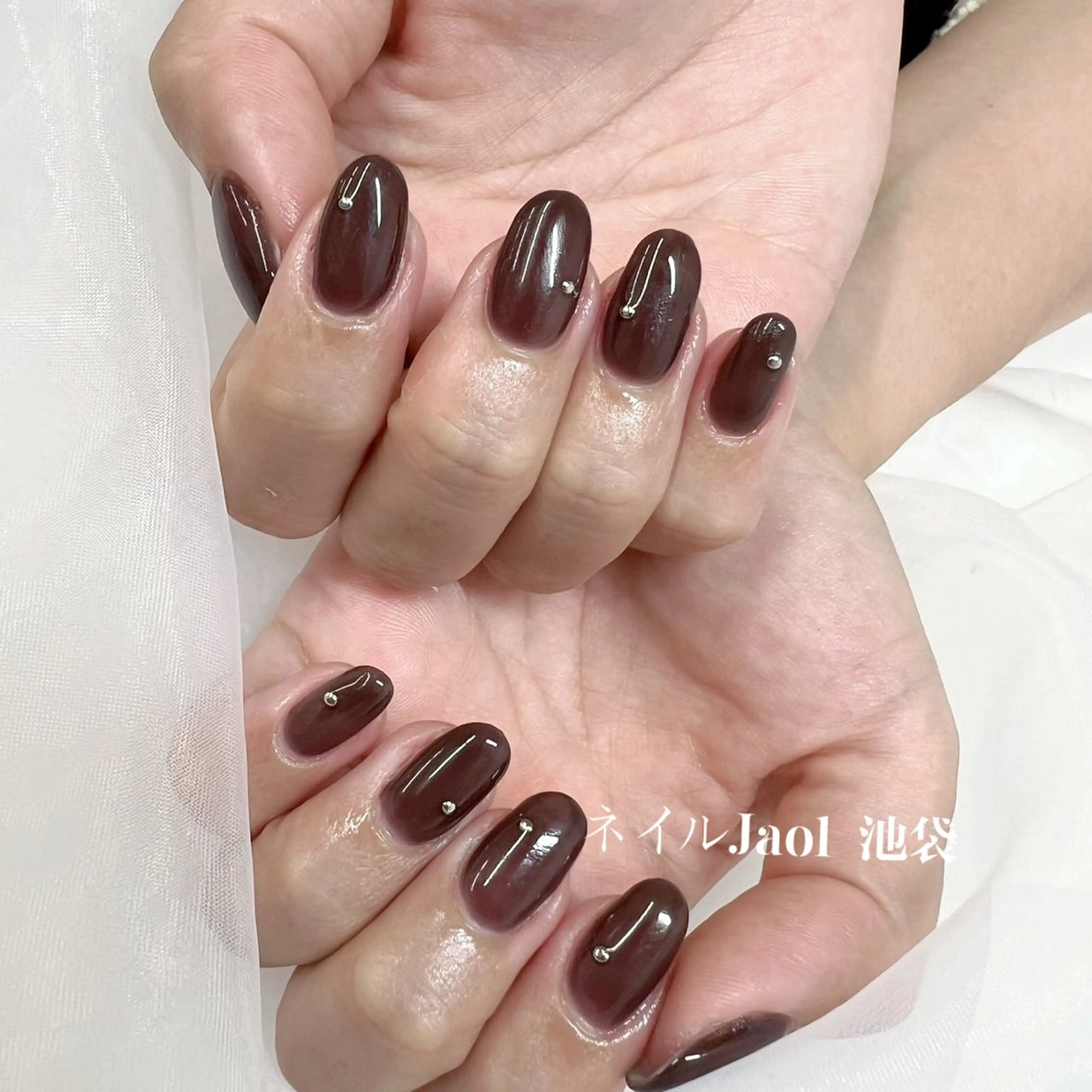 ミディアム ハンドネイル nail jaol池袋店所属・ネイルJaol 池袋のネイルデザイン