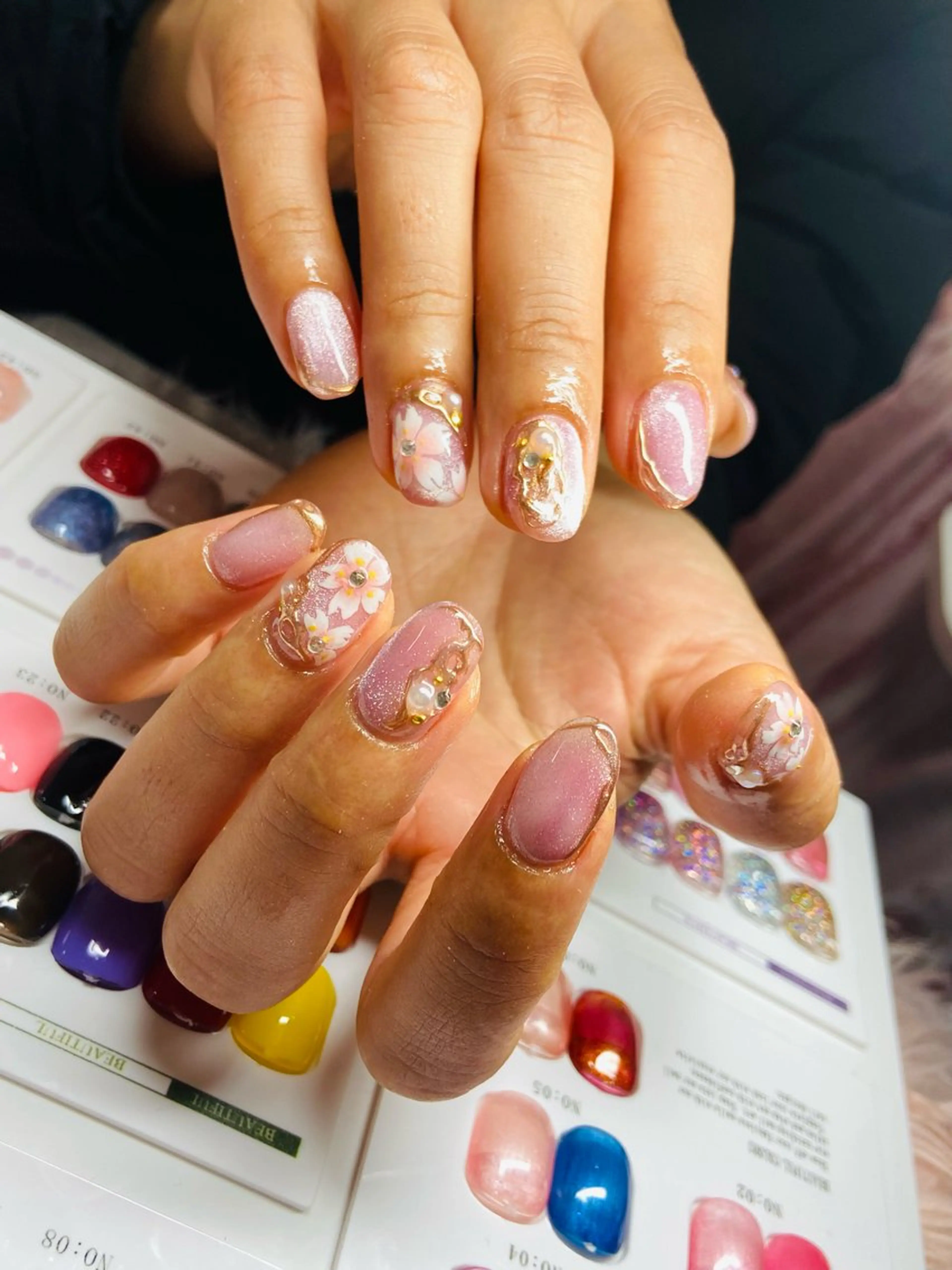 ネイル マグネットネイル ミラーネイル HandSnail自宅サロン所属・HandSnail 座間自宅ネイルサロンのネイルデザイン