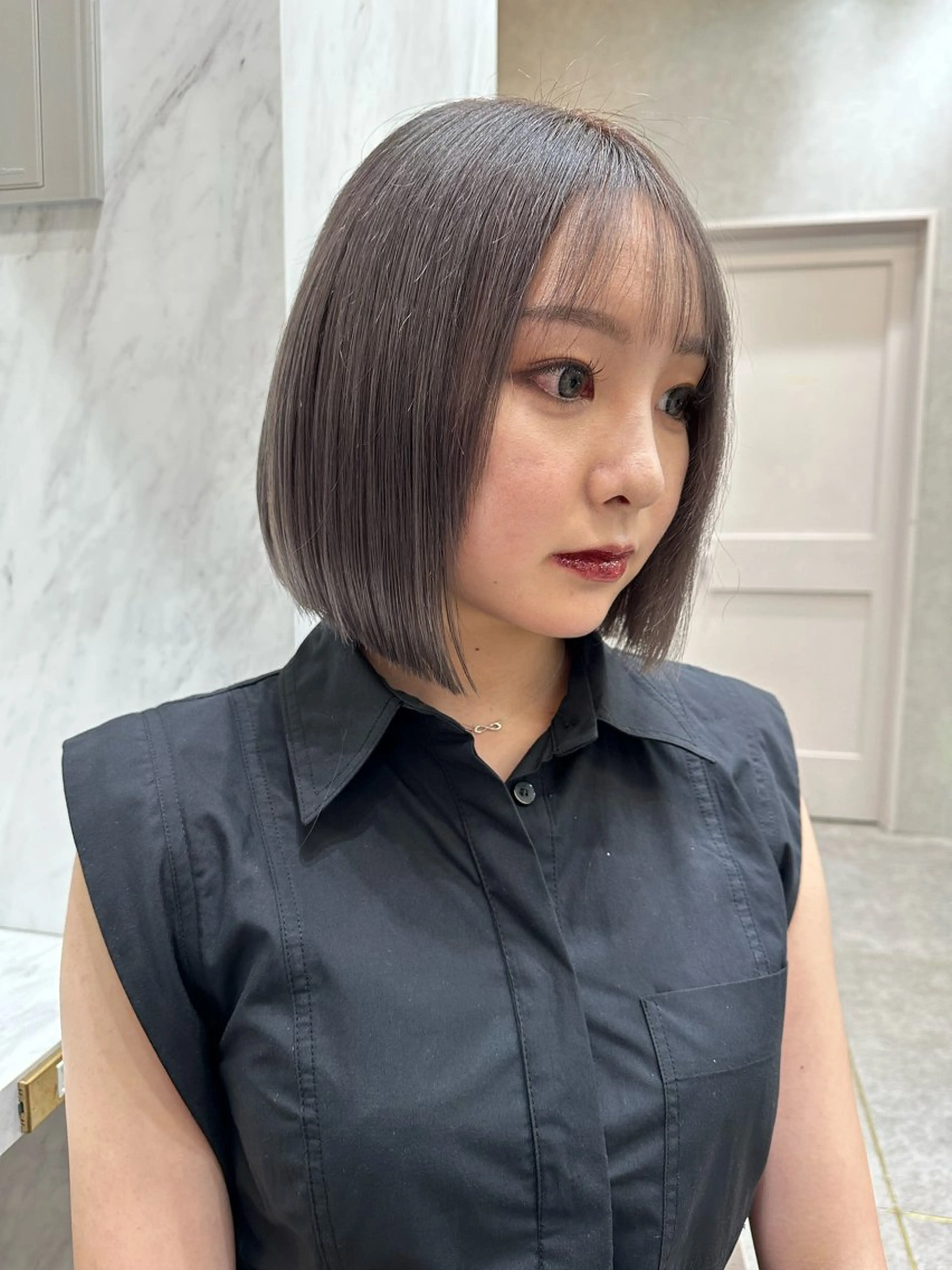 ショート カラー ヘアカラー トリートメント ダブルカラー 韓国レイヤーKYONのヘアスタイル