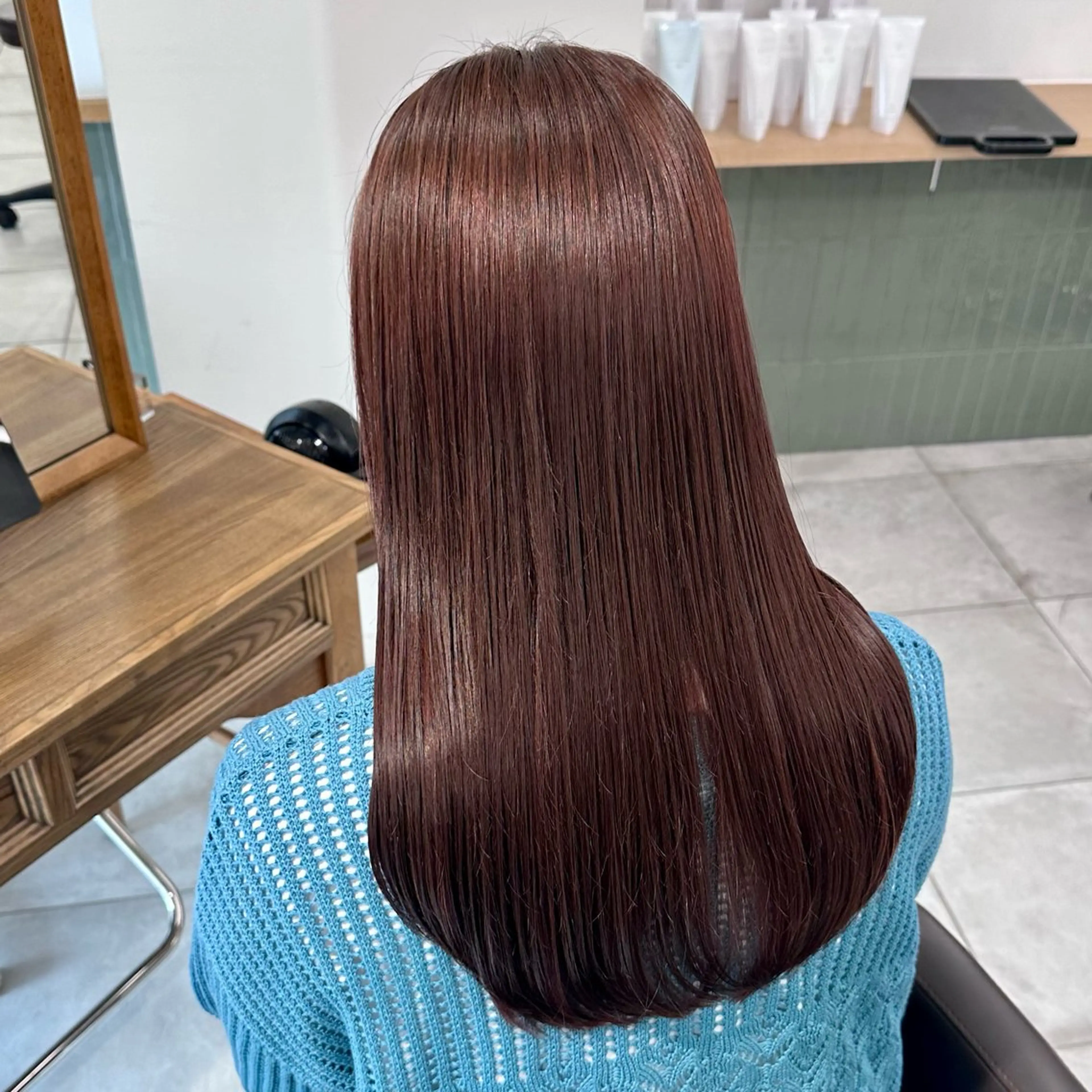 セミロング カラー カット ヘアカラー トリートメント ブリーチなし/レイヤ ー特化🌈Tommyのヘアスタイル