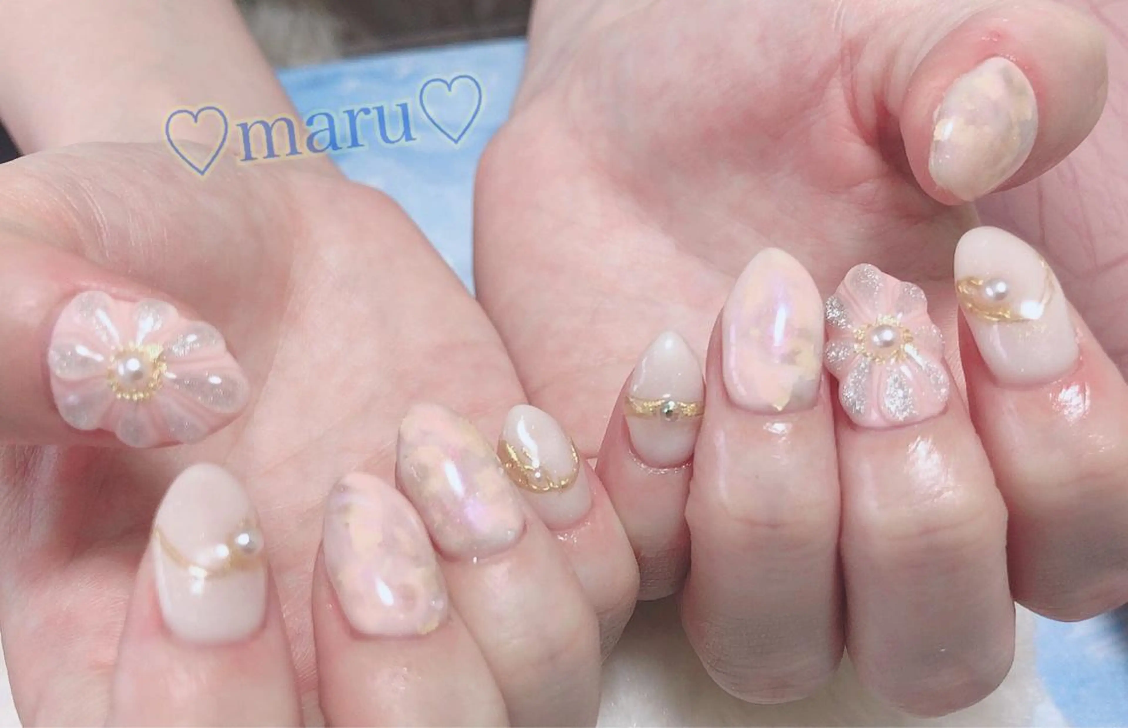 ネイル ハンドネイル フットネイル まるみ ♡のネイルデザイン