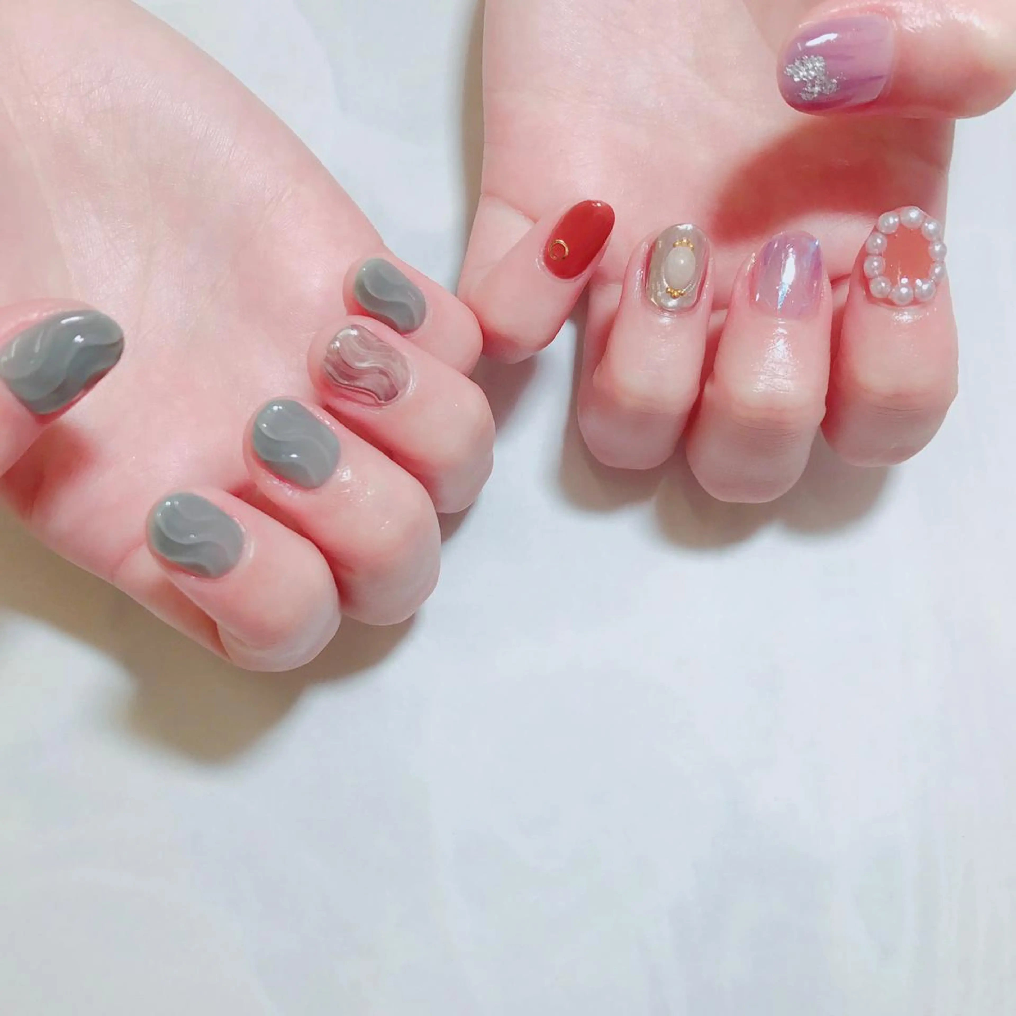 ネイル みよし市 nail salon*pomnal.co所属・Shimada Harukaのネイルデザイン