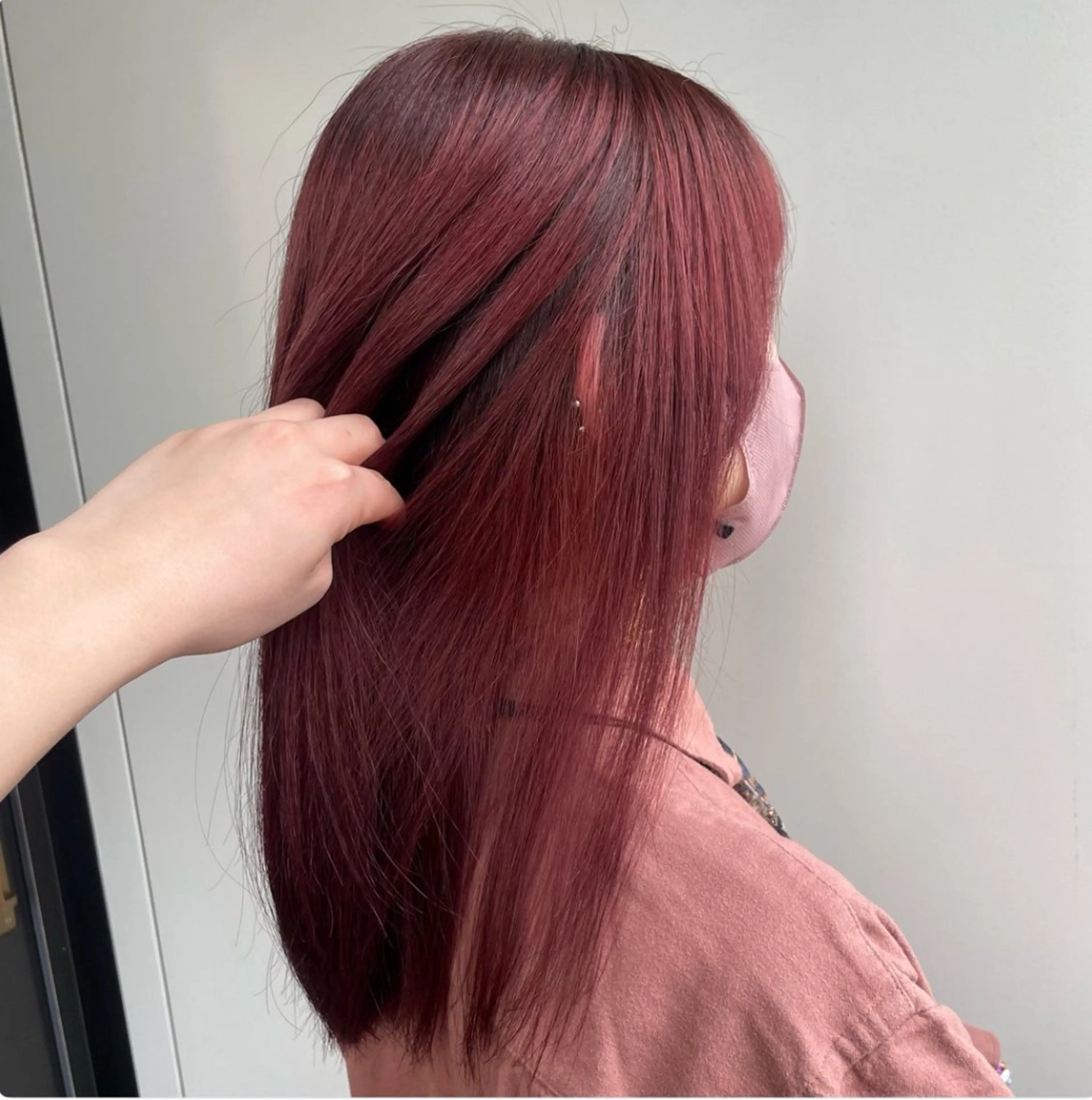 ロング カラー ヘアカラー 横浜/髪質改善/ 艶髪カラー/アレンジのヘアスタイル