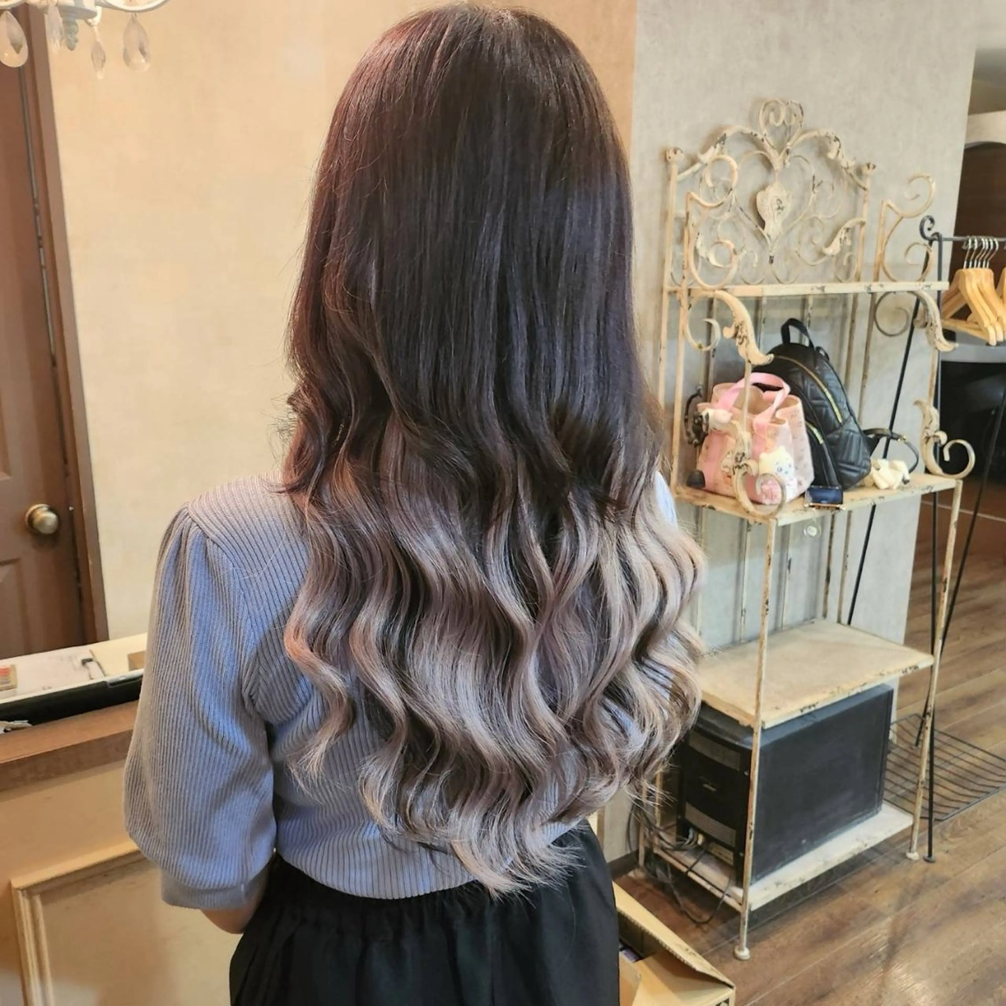 ロング ヘアアレンジ エクステ カット エクステ MagicMush ✴︎シールエクステのヘアスタイル