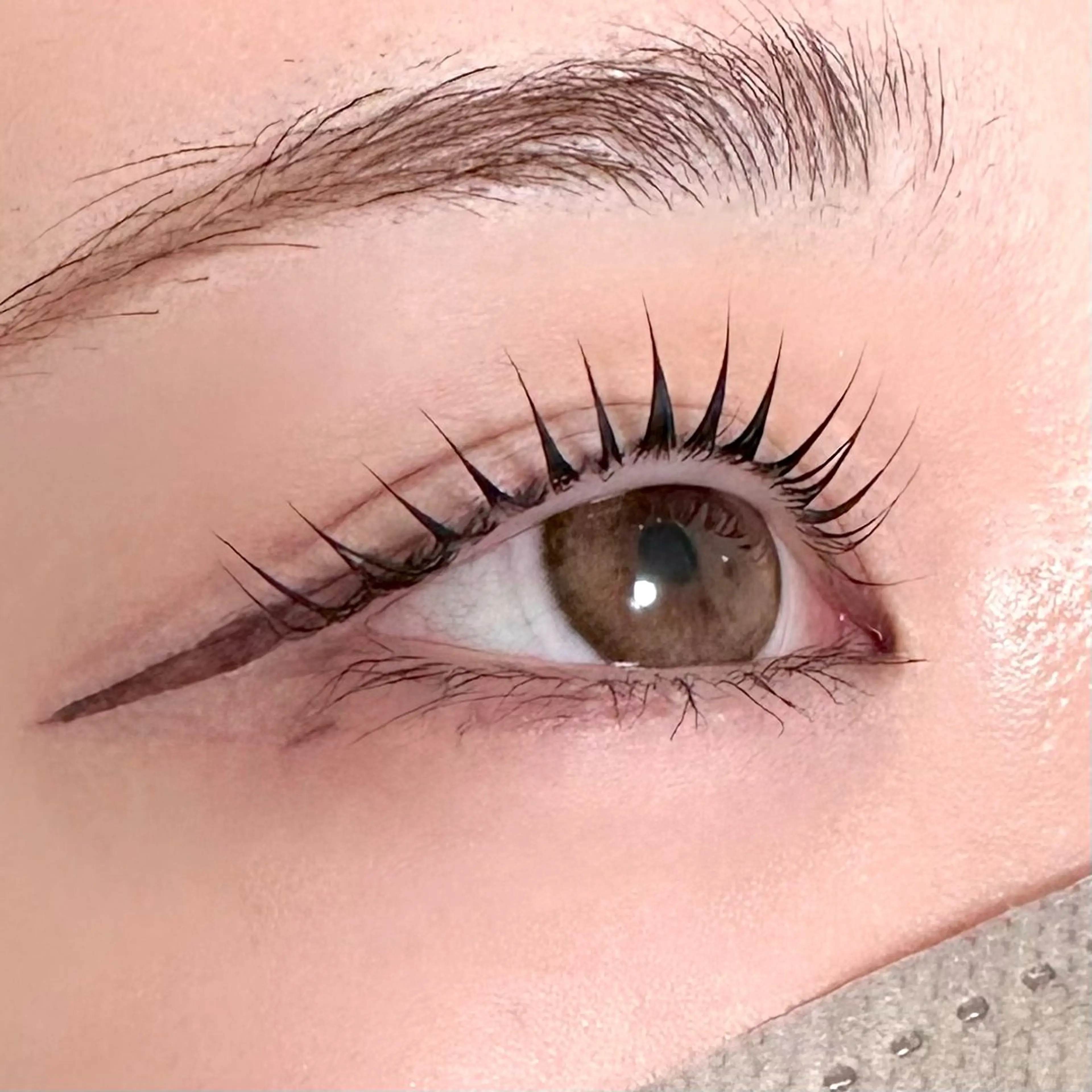 マツエク・マツパ 束感まつ毛 パリジェンヌラッシュリフト まつげパーマ 一重×まつ毛パーマ 渋谷／束感まつげ パーマ／YUKIのマツエク・マツパデザイン