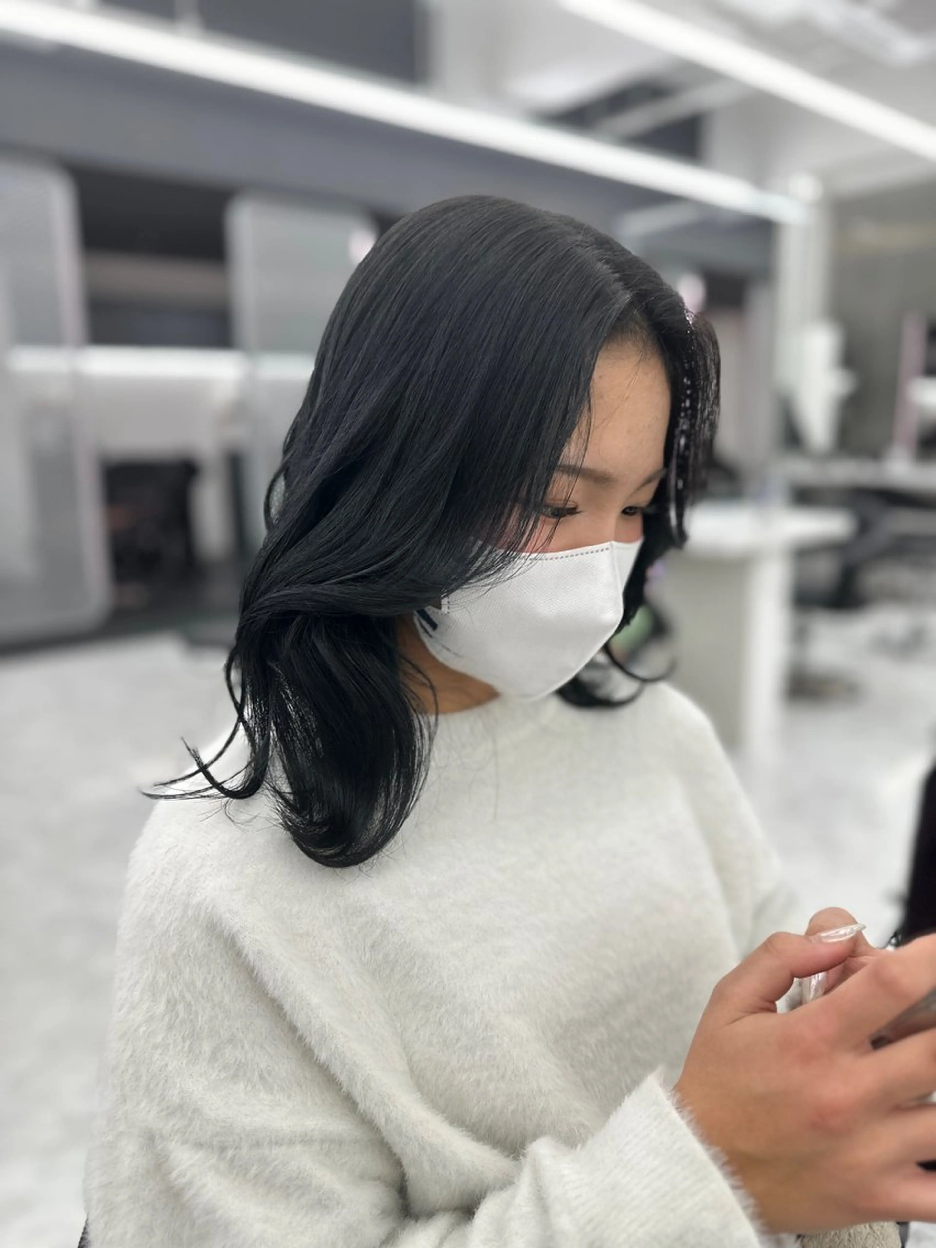 ロング カラー パーマ キッズ ♥️韓国ヘア レイヤー♥️ゆりのヘアスタイル