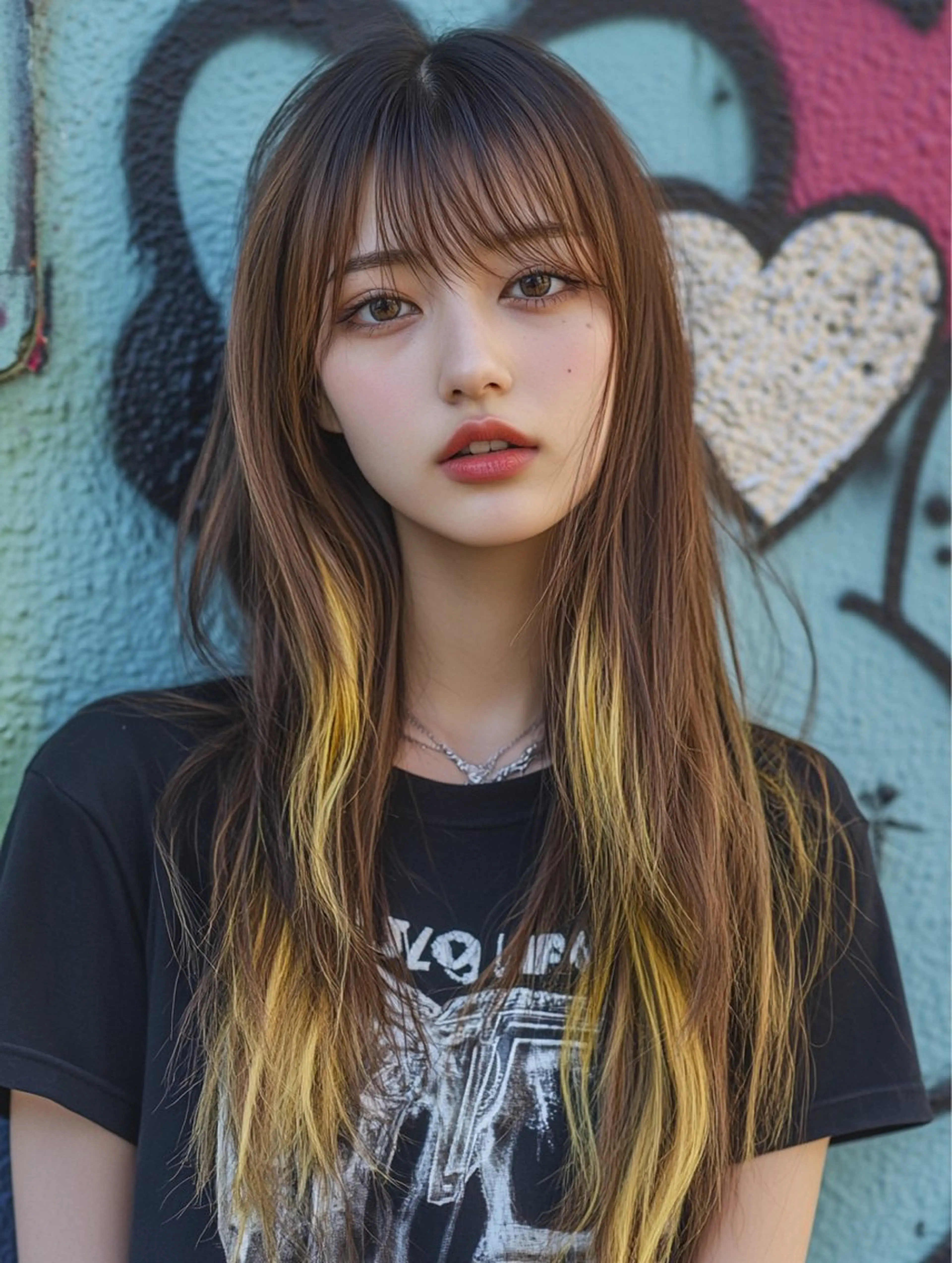 ロング カラー ハイトーン×髪質改善 Gran Luciaのヘアスタイル