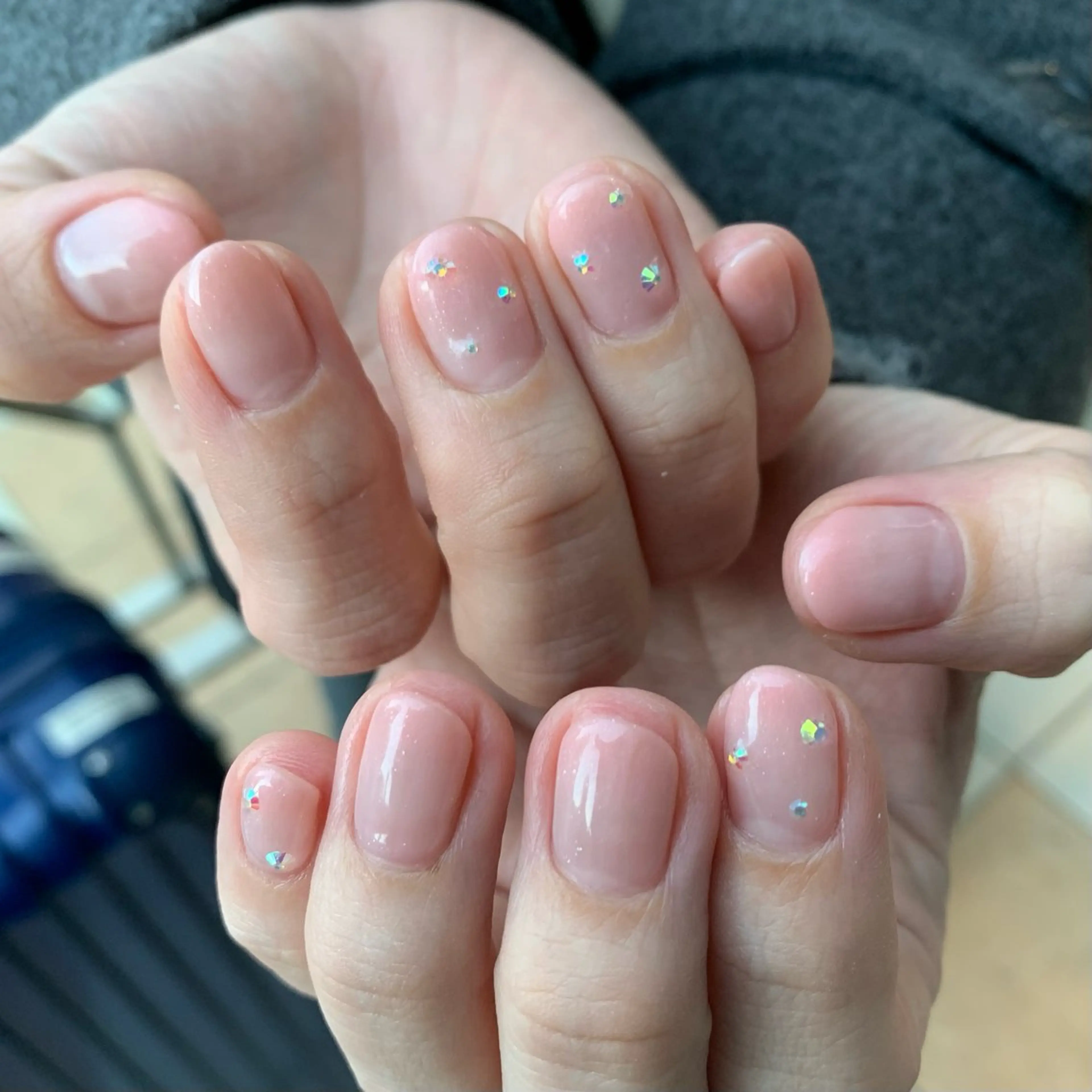 ネイル ジェルネイル オフィスネイル パラジェル シンプルネイル ハンドネイル YUKIMO🍎名駅 /ニュアンスのネイルデザイン