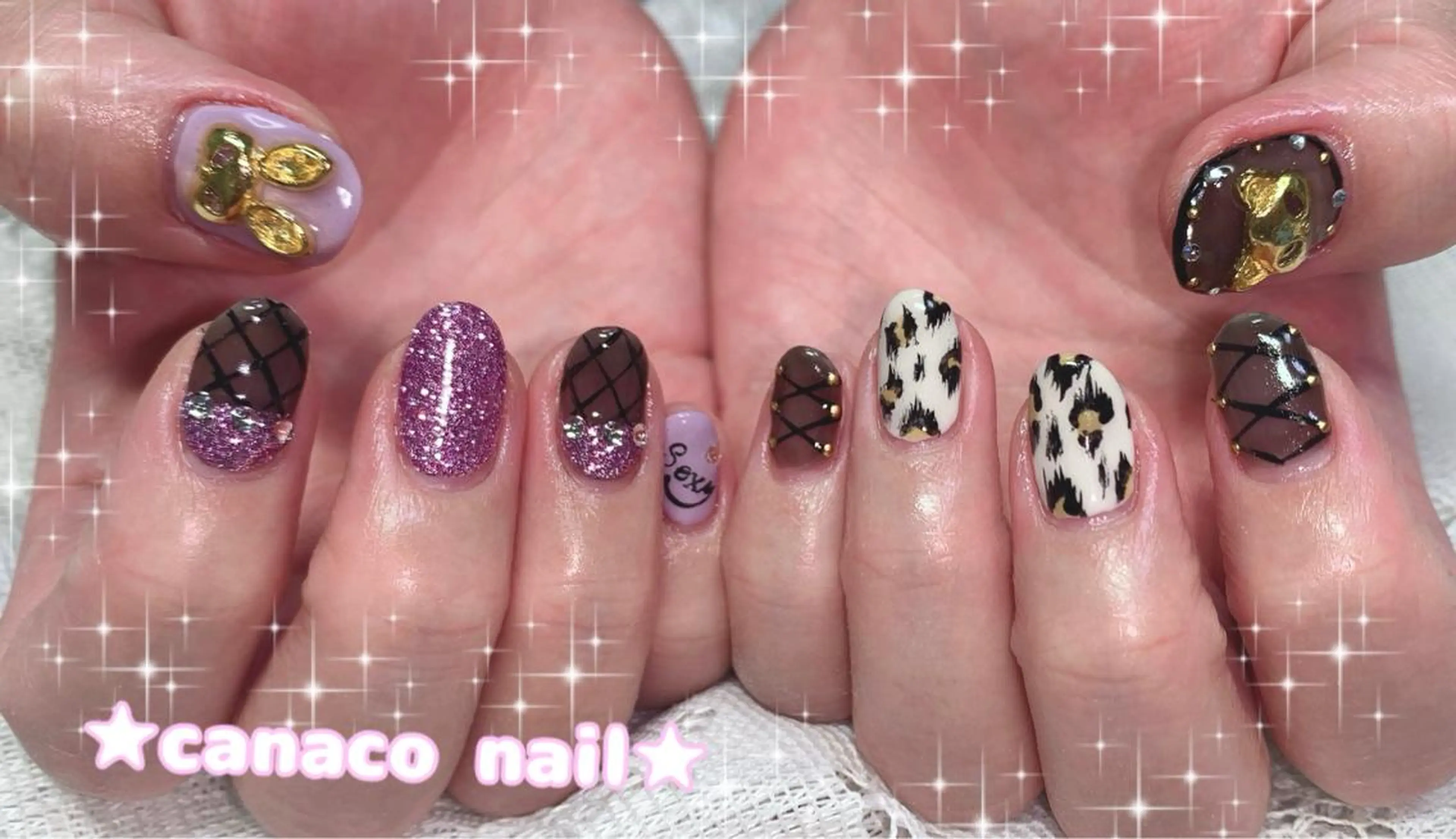 ネイル アートネイル ジェルネイル パラジェル ストーンネイル ハンドネイル ハンドケア Felice所属・ベテランネイル cnc  nailのネイルデザイン