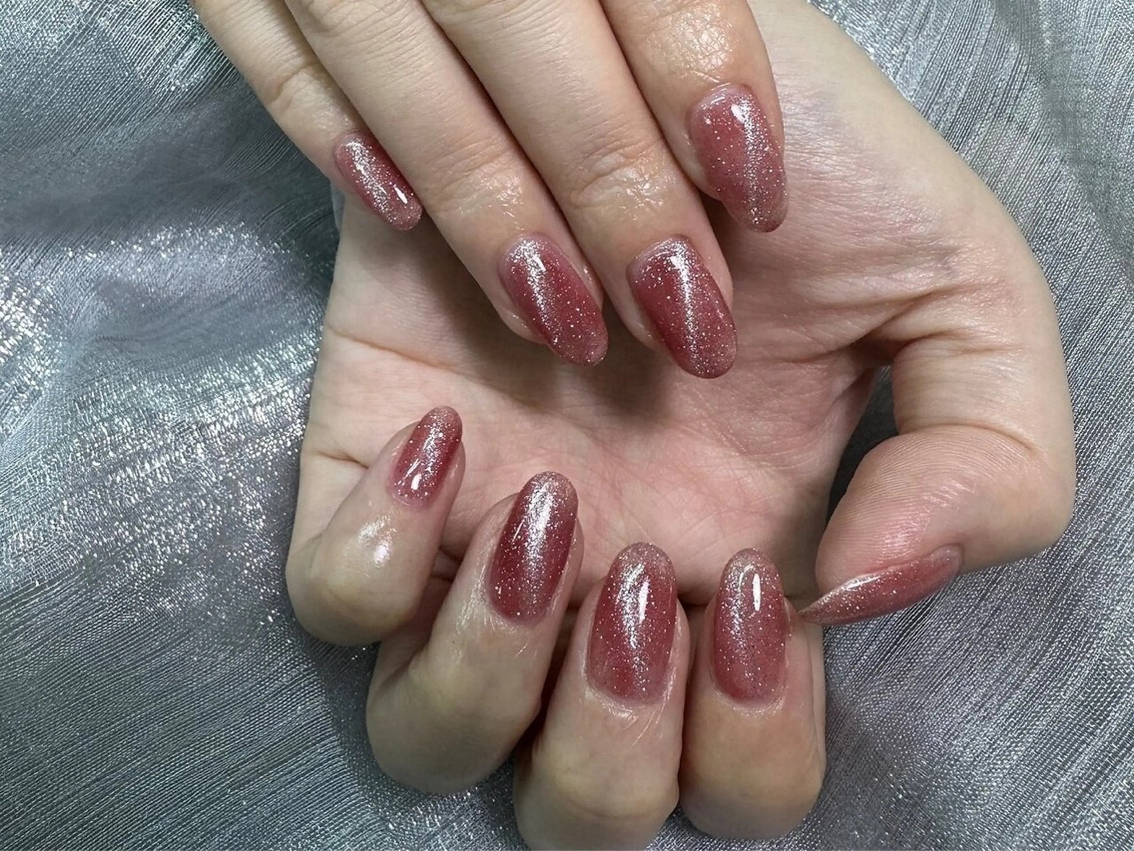 ネイル マグネットネイル ハンドネイル kao nail マグネット/長さだしのネイルデザイン