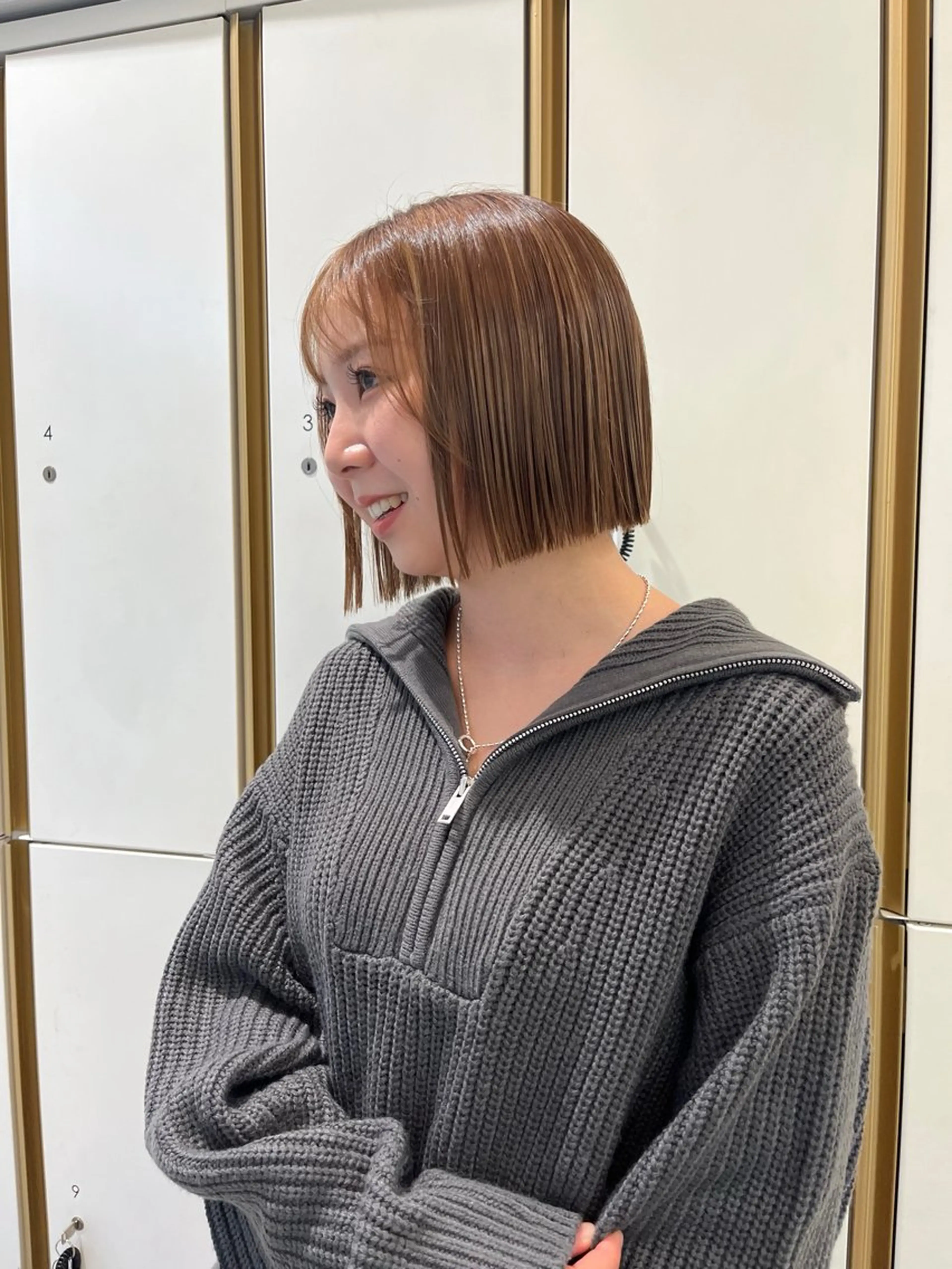 ミディアム カット バレイヤージュ/ヘア アレンジ/shionのヘアスタイル