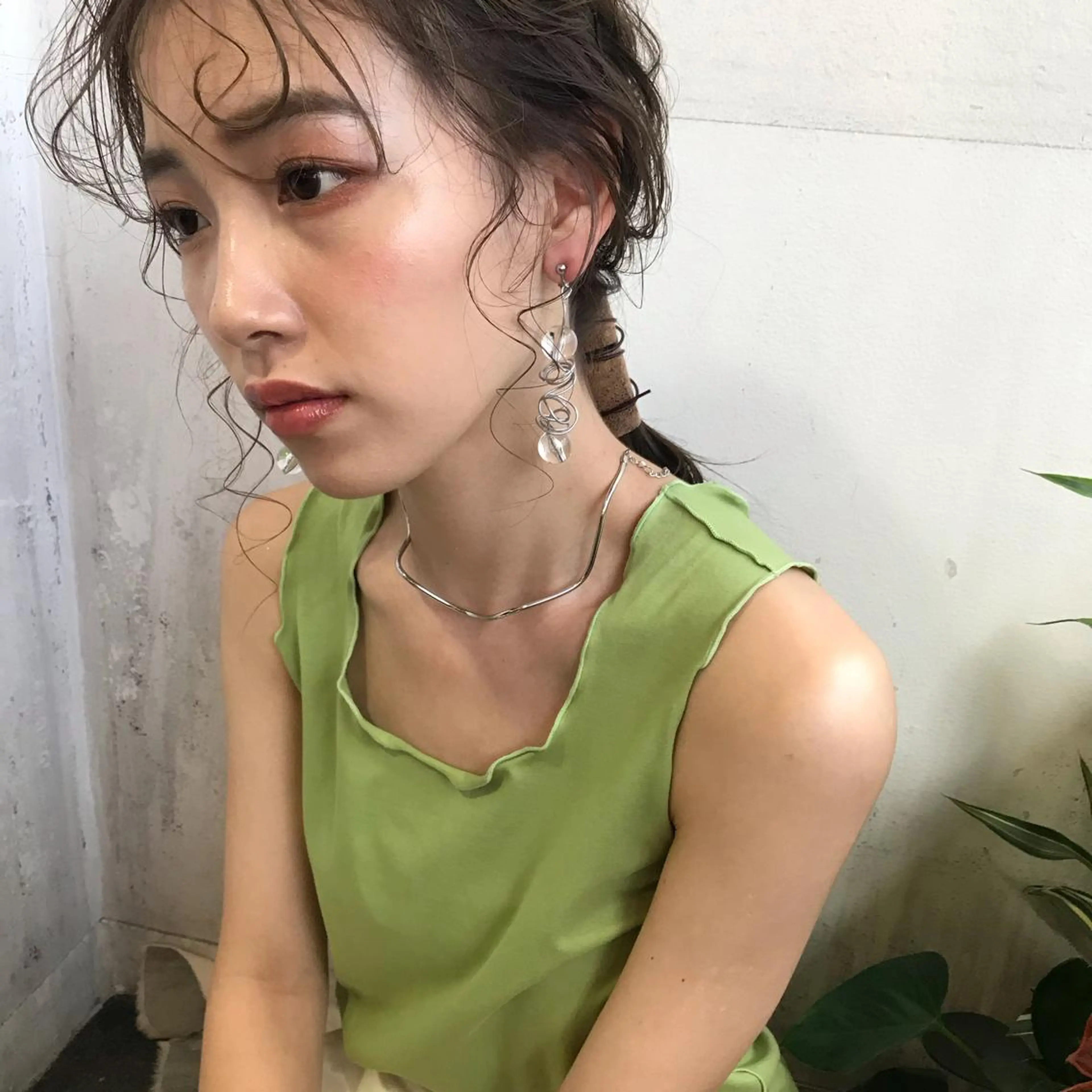 セミロング セミロングパーマ ヘアセット 韓国 / 中国ヘア 🦋Noniのヘアスタイル