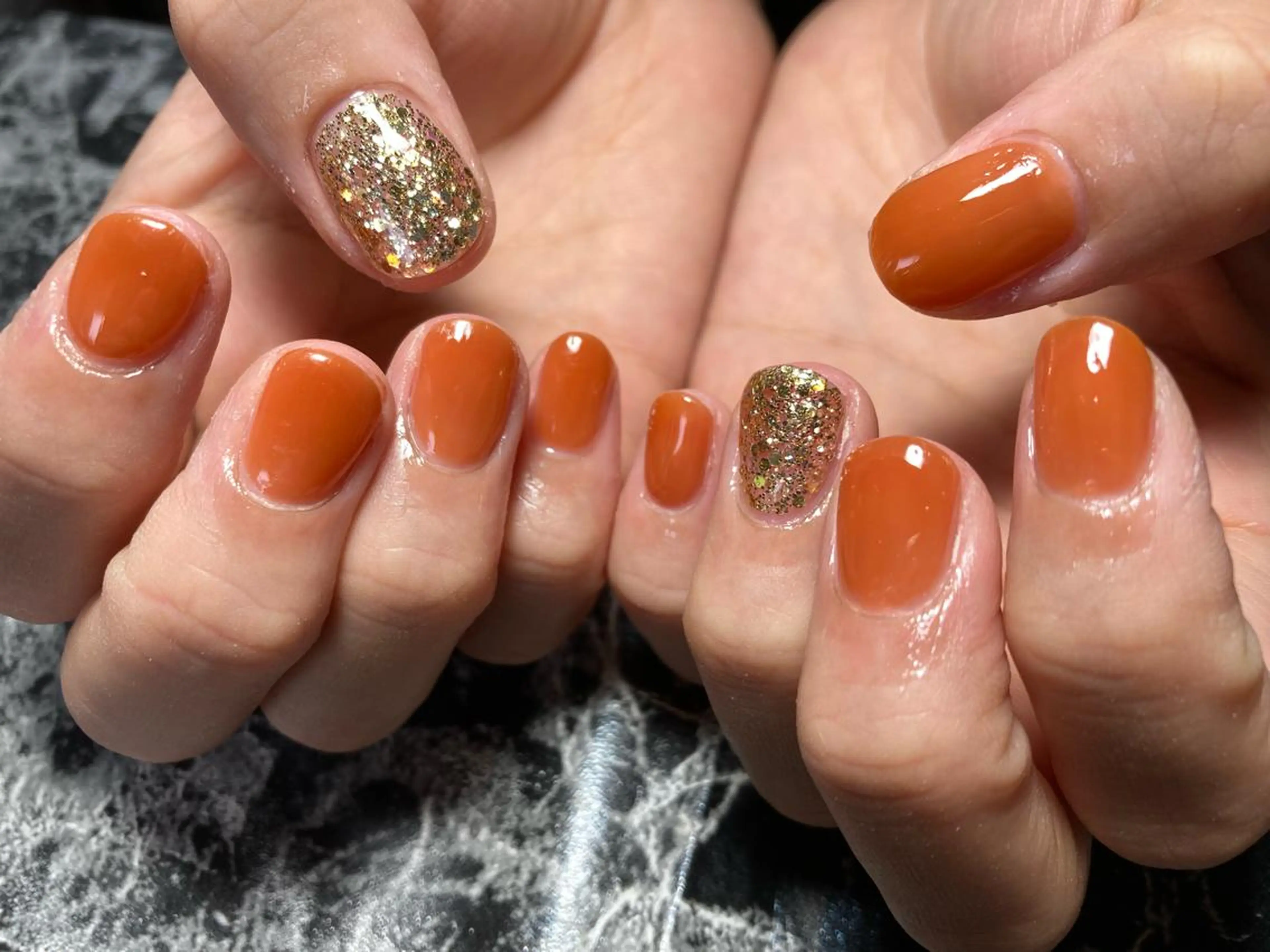 ショート ネイル ハンドネイル フットネイル ✴︎ Delightのネイルデザイン