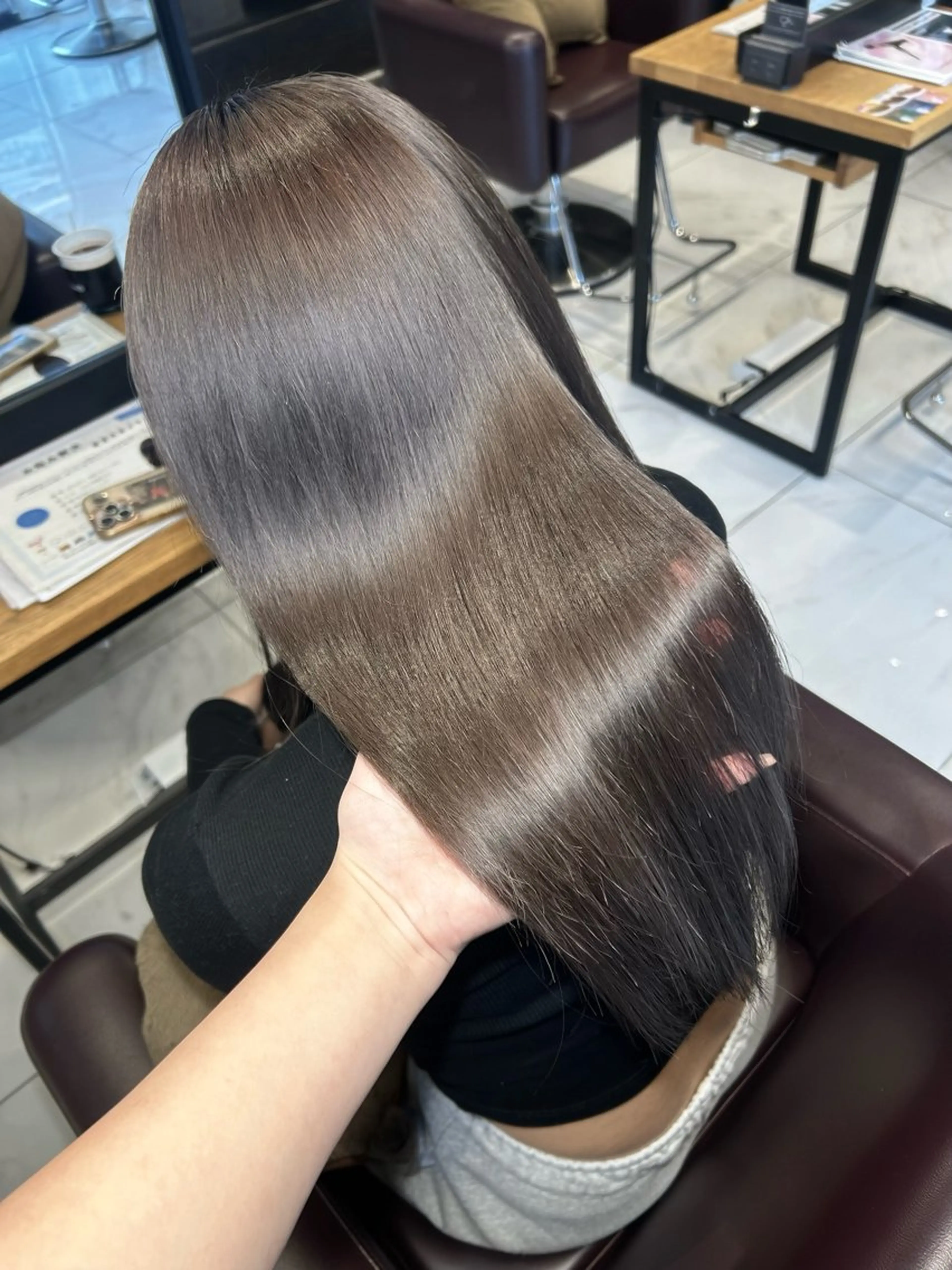 カラー 透明感カラー ヘアカラー ️💜akari💜 ハイトーン/レイヤーのヘアスタイル