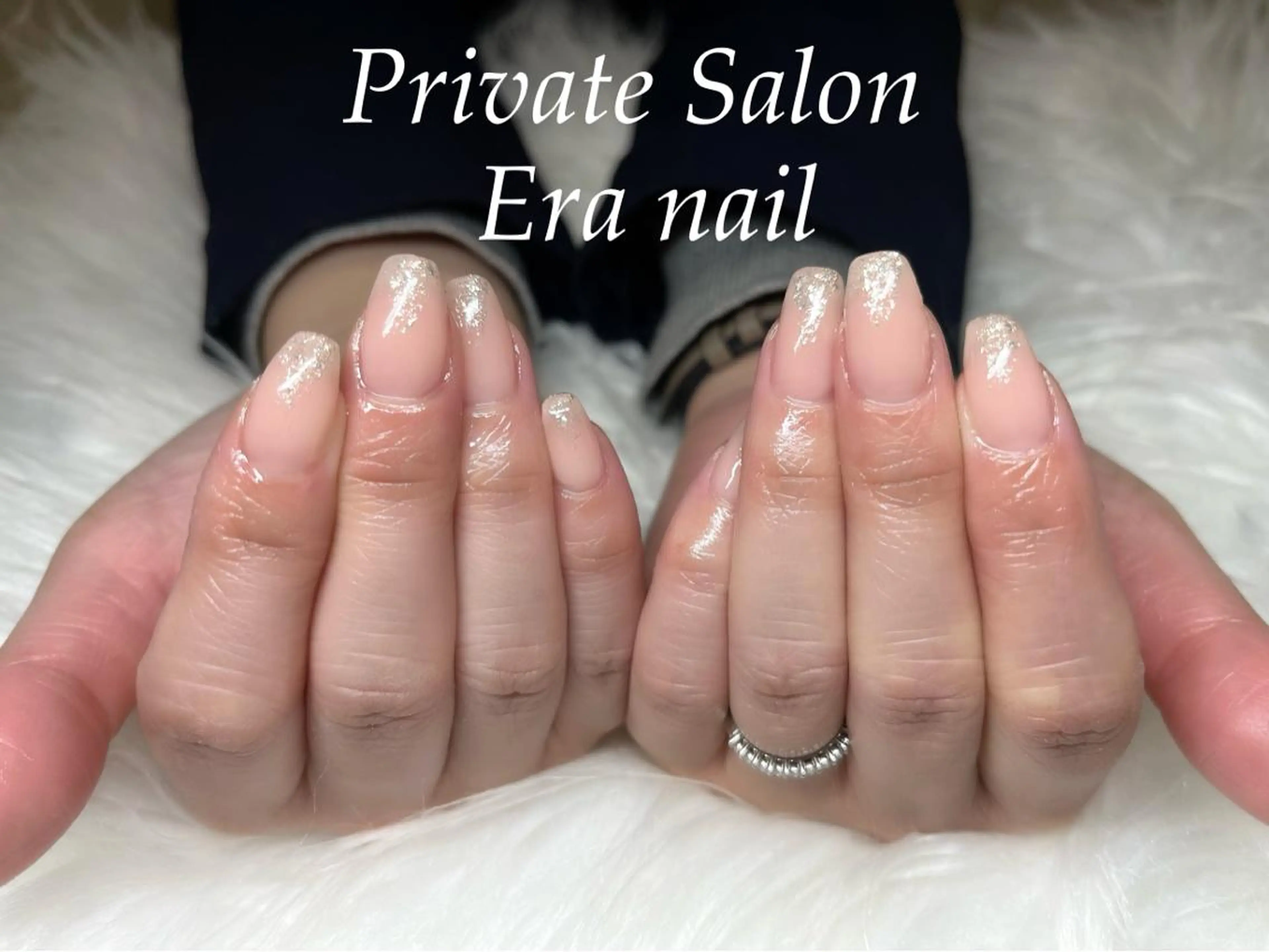 ネイル ラメ(グリッター) ワンカラーネイル ハンドネイル Era nailのネイルデザイン