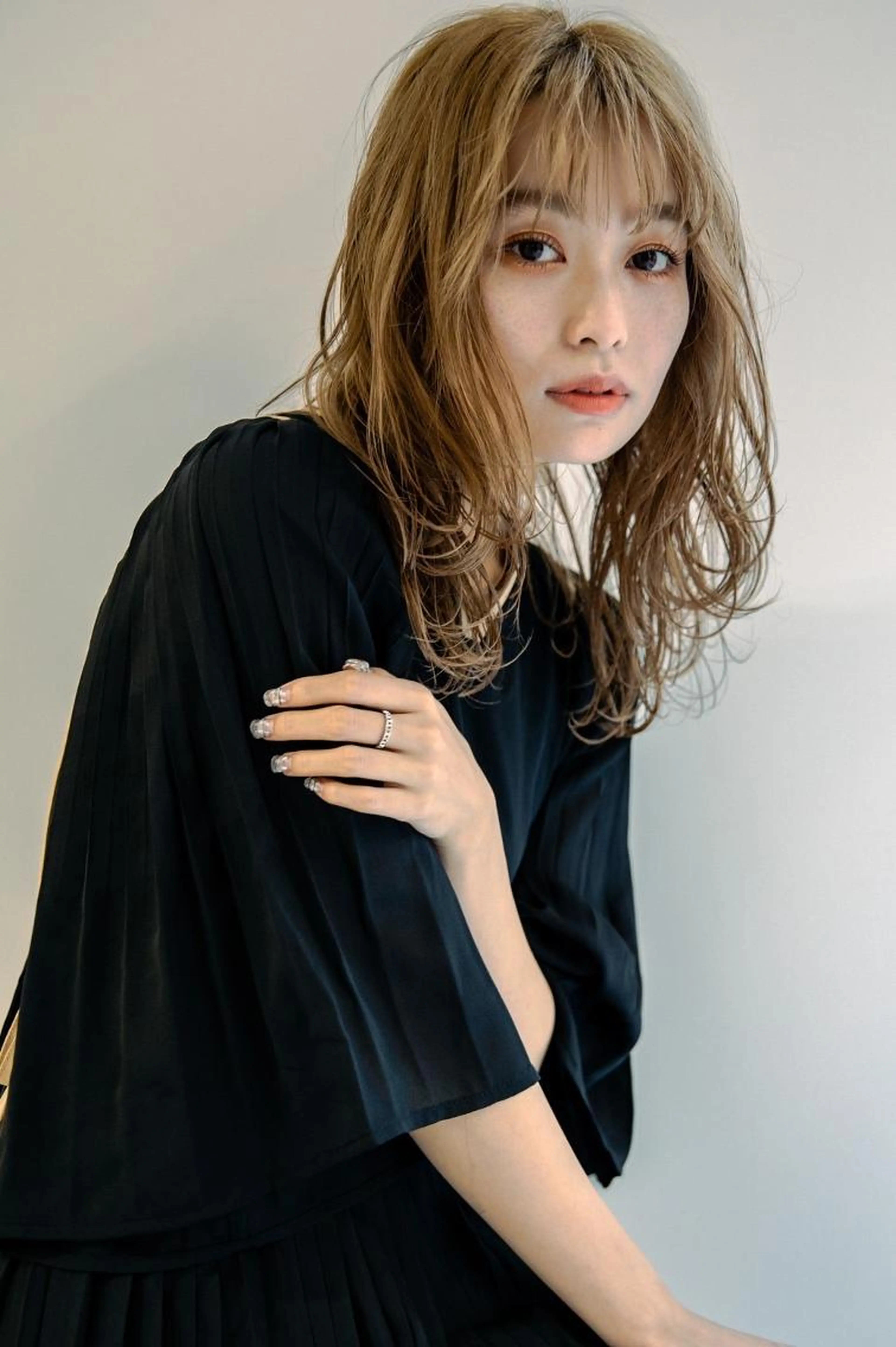 髪質改善カット＋ブリーチダブルカラー【ハイライト】イルミナorアディクシーカラー＋トリートメントの写真