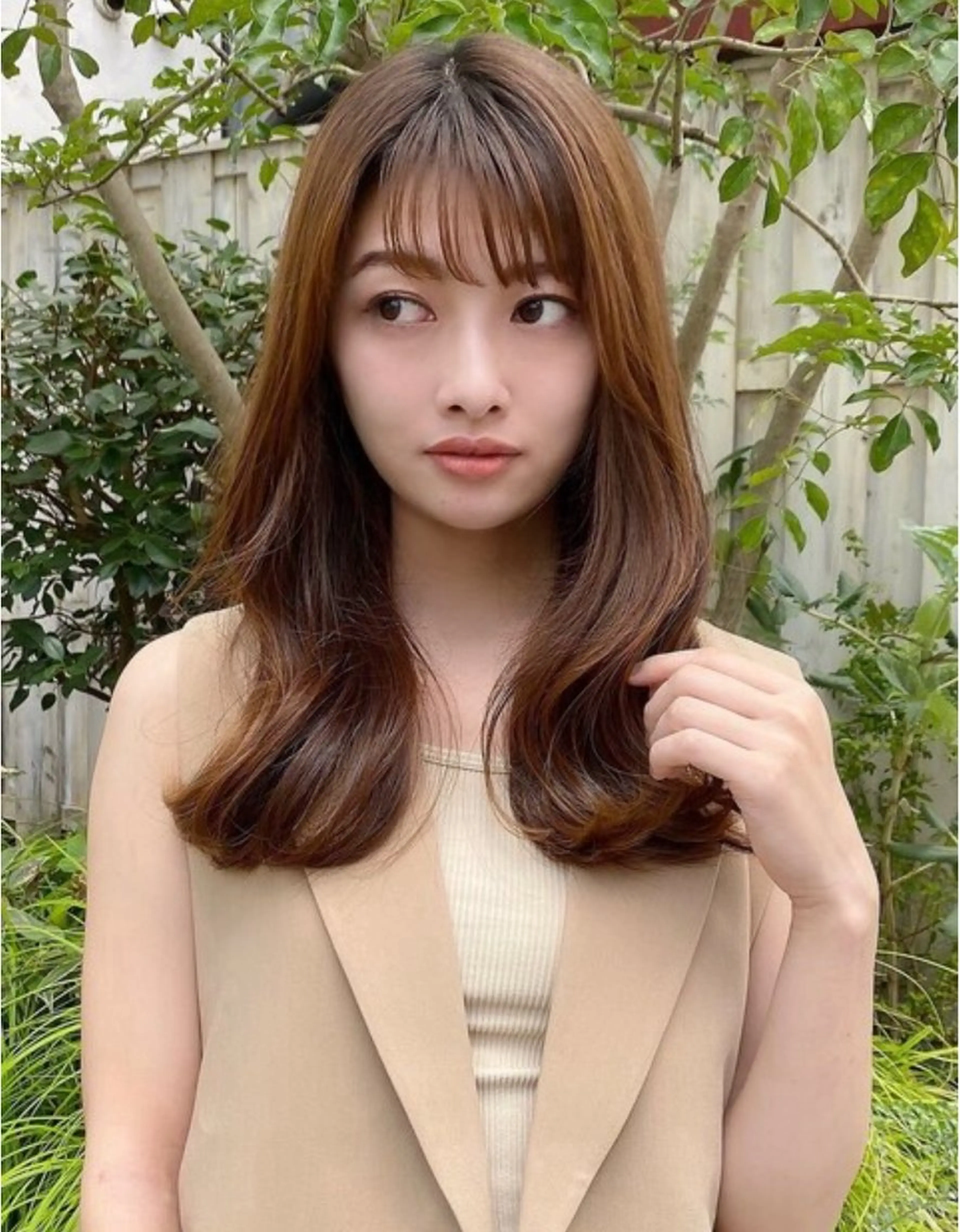 ロング くびれヘア レイヤーカット 似合わせカット‪// 鶴我万唯華のヘアスタイル