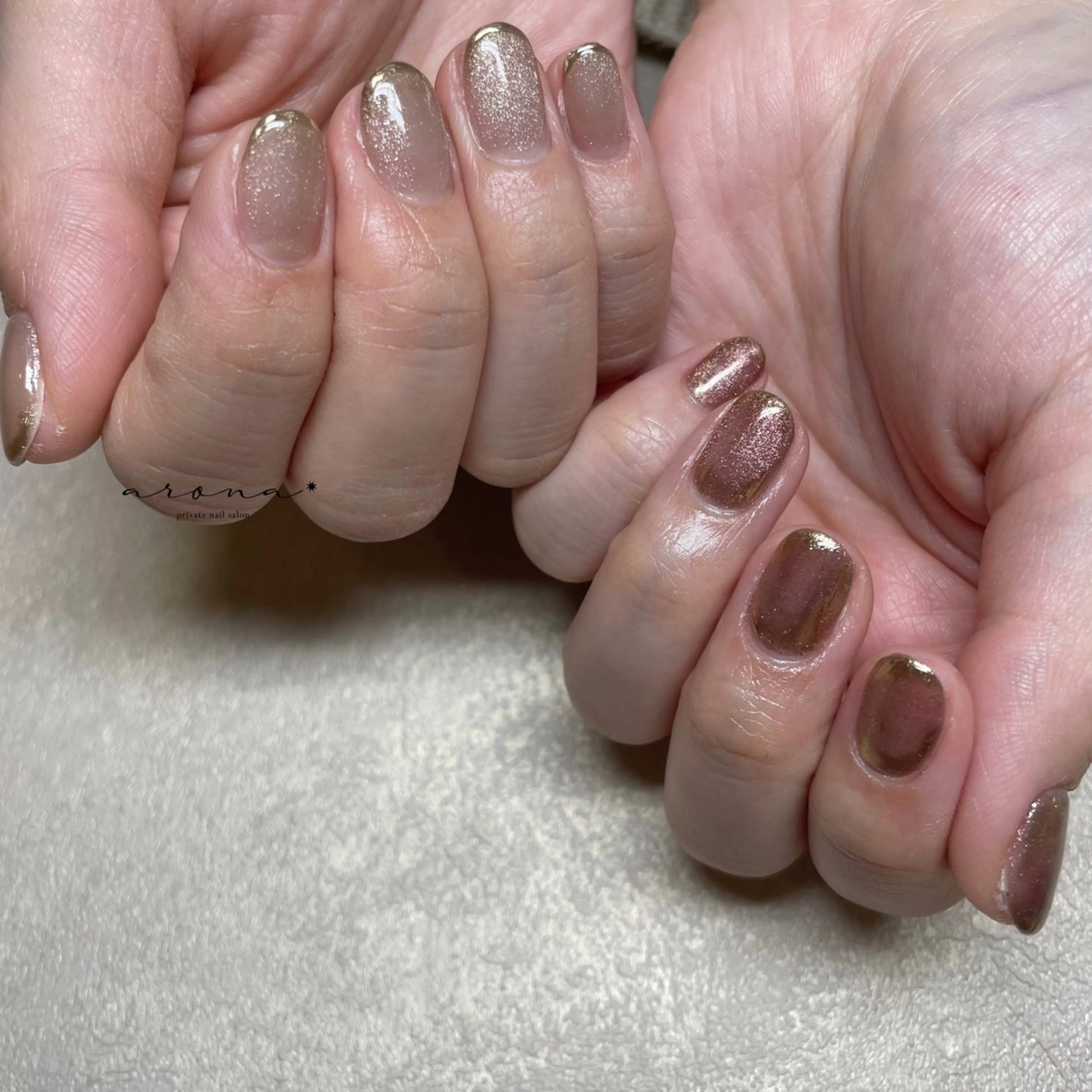 ネイル マグネットネイル ハンドネイル nail salon ✷aronaのネイルデザイン