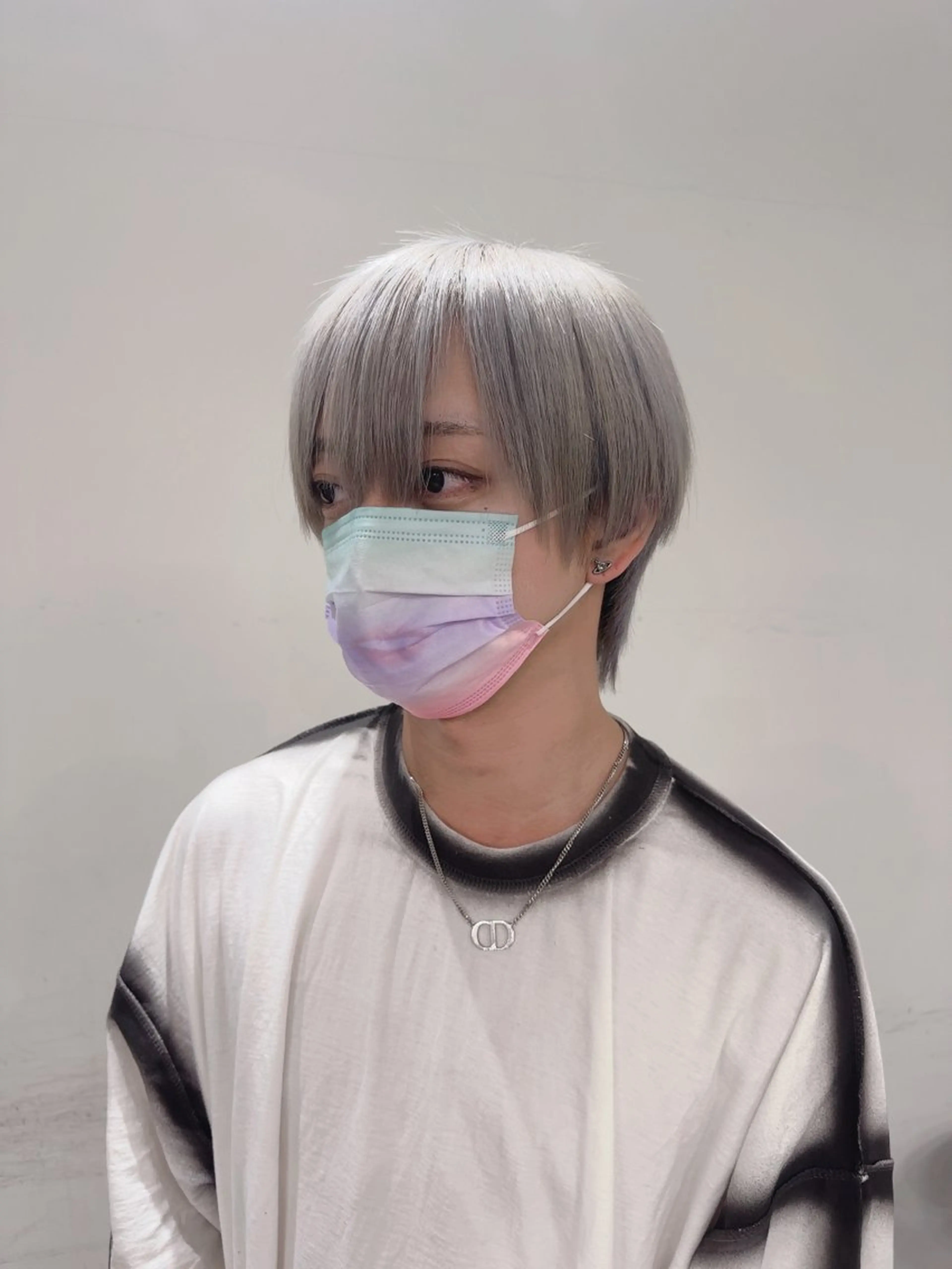 カラー メンズ ウルフカット指名 No. 1橘しゅうとのヘアスタイル