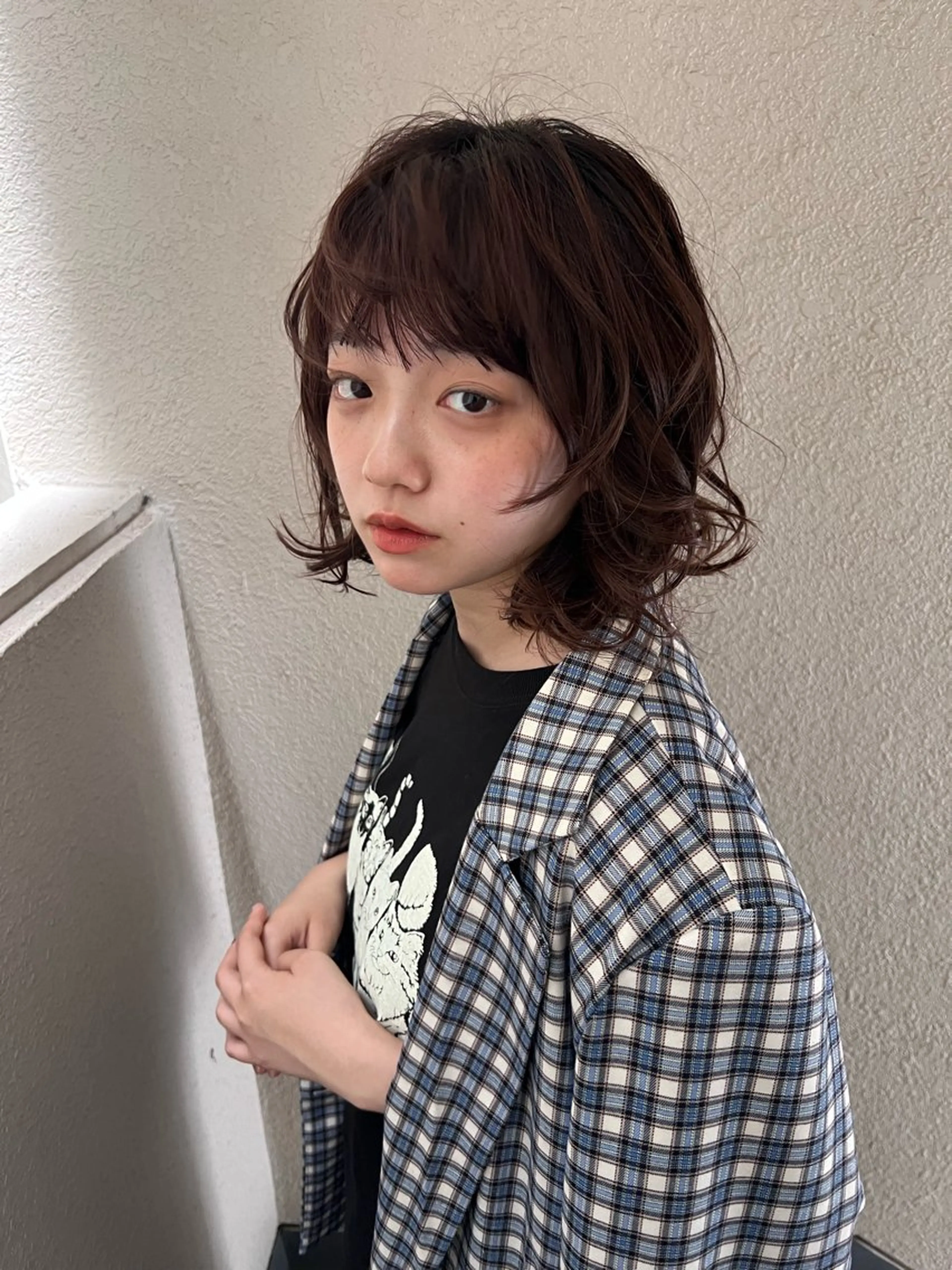 【🩵🫐人気No.1🫐🩵】カット+艶カラー+1step超音波Trの写真