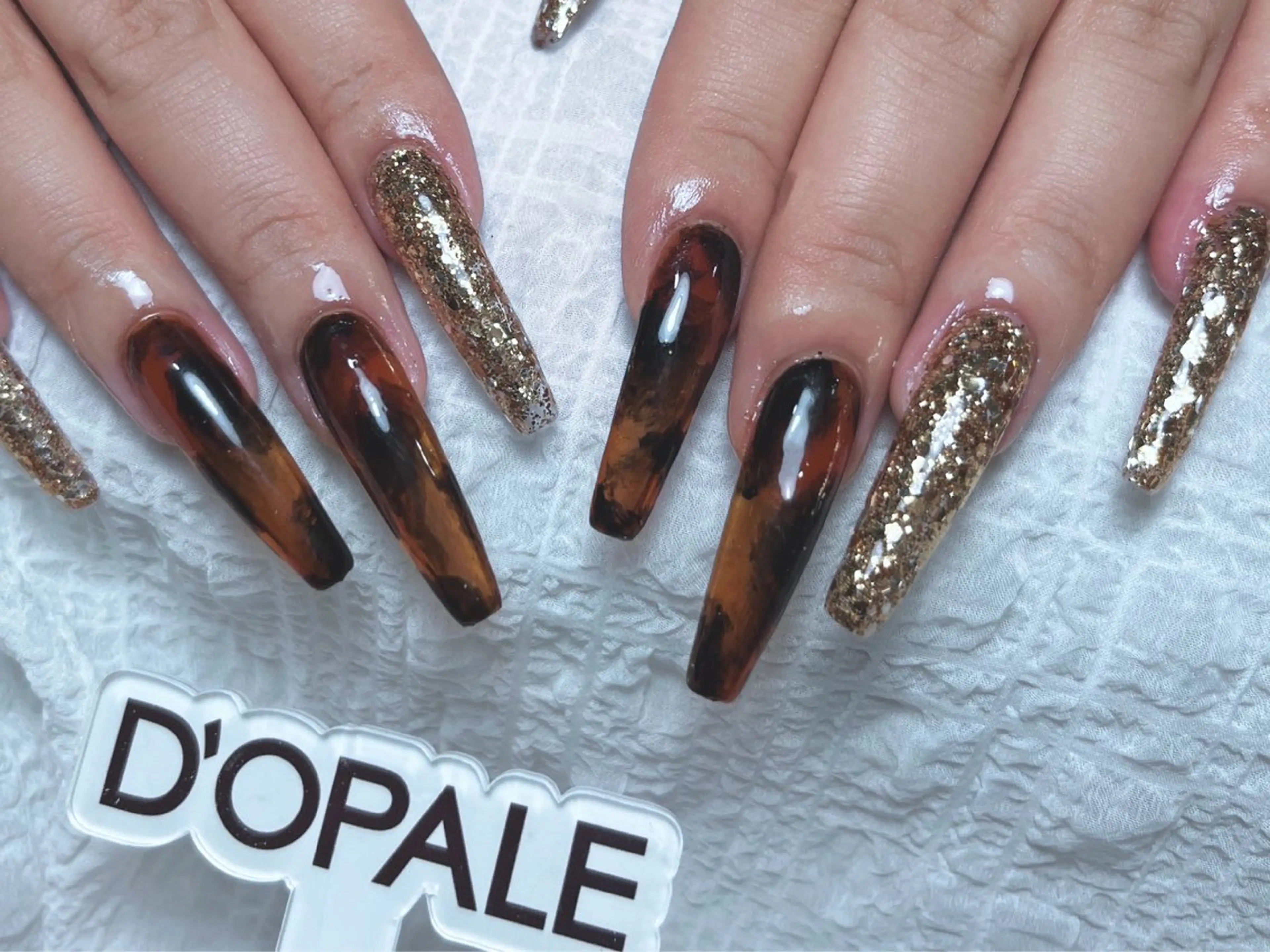 ネイル 長さ出し スカルプネイル ネイルチップ D‘OPALE所属・DOPALE、もも 彦奇のネイルデザイン