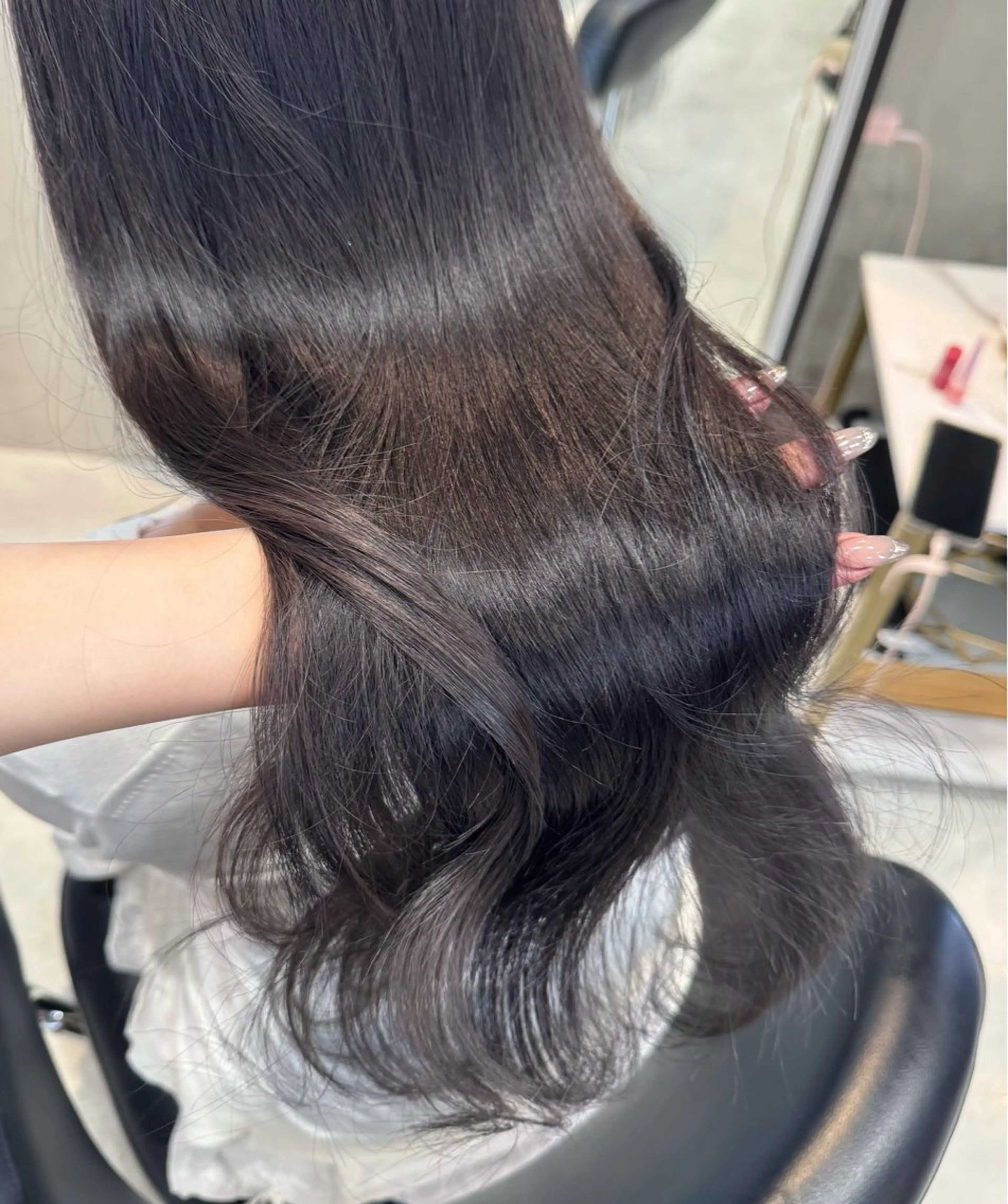 ロング カラー 艶カラー♡クール トレンドヘア♡アユミのヘアスタイル