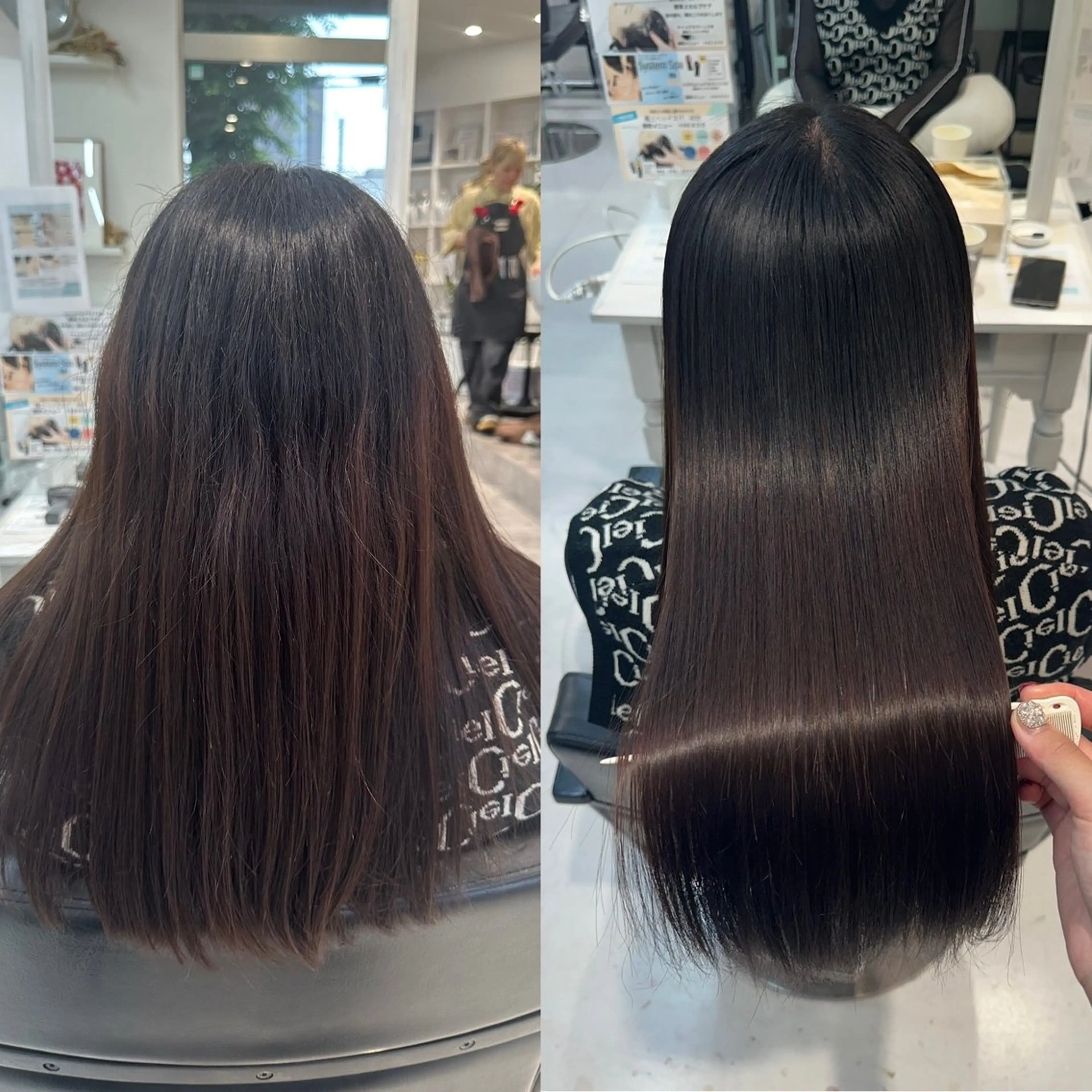 ロング 山崎結菜 🫧透明感カラーのヘアスタイル