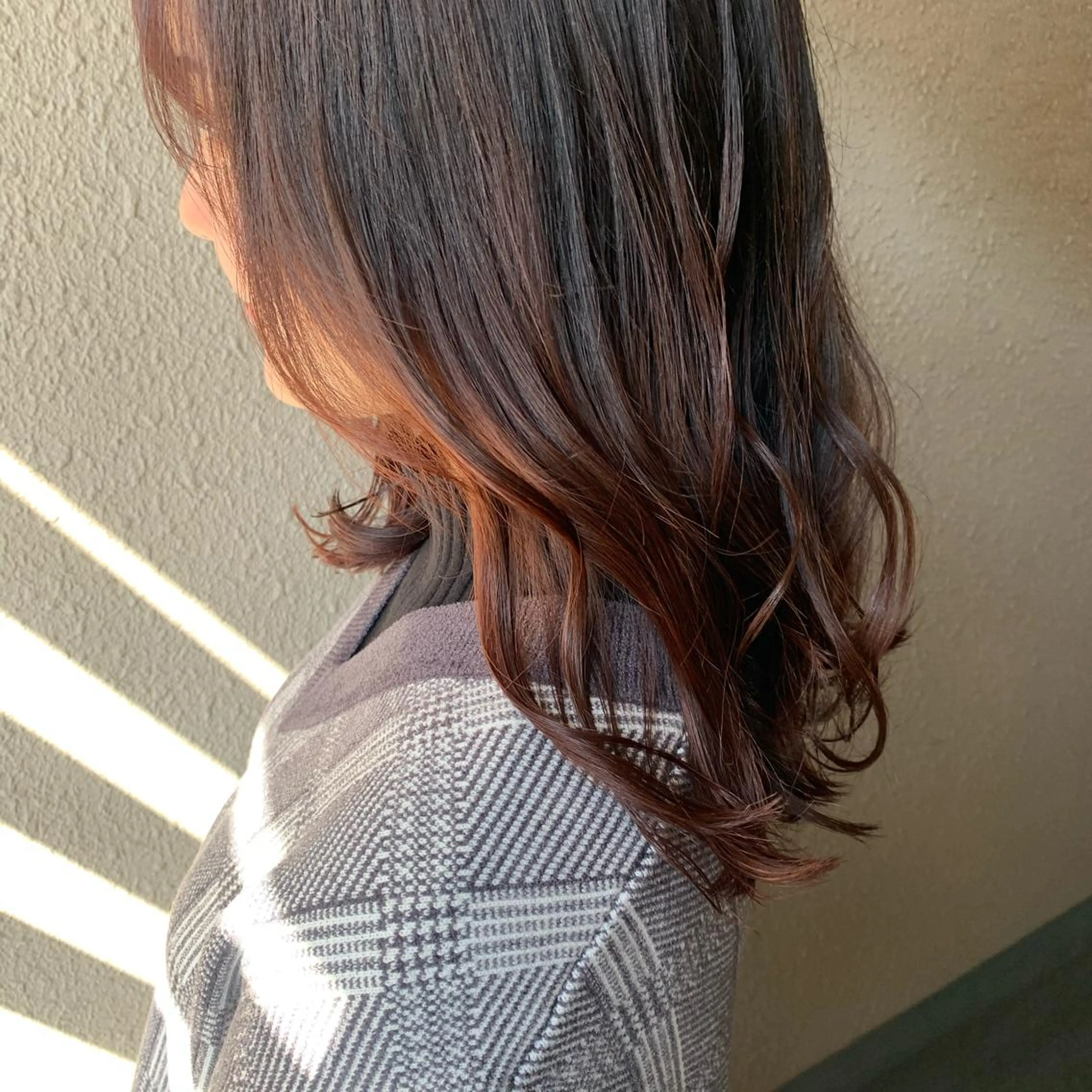 セミロング カラー ピンクカラー chouette/ 根本優希のヘアスタイル