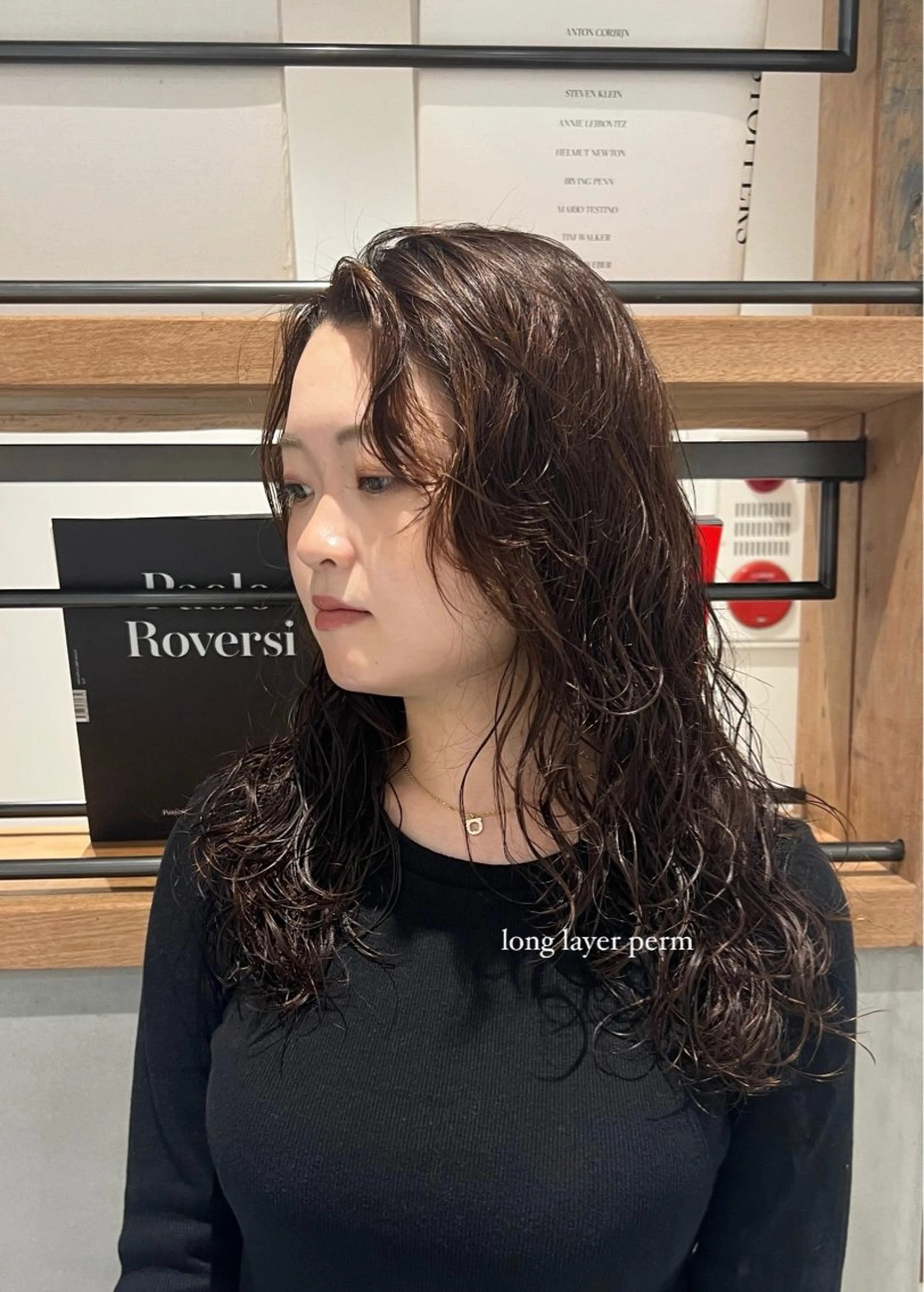 ロング レイヤーカット ロング カット パーマ パーマ/名古屋パーマ / コデラ ナナホのヘアスタイル