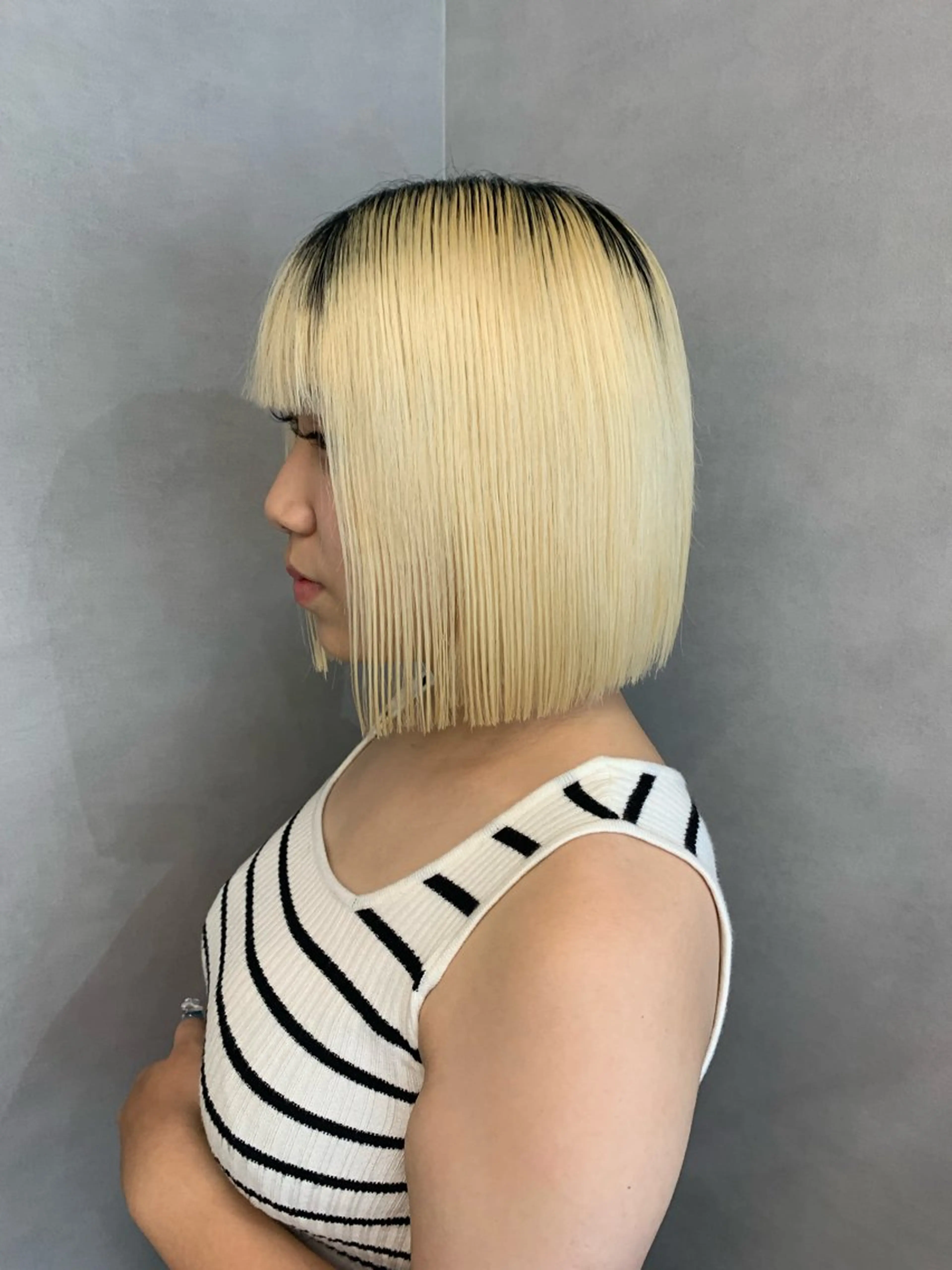 ショート ボブ amu/ブリーチなし ダブルカラーのヘアスタイル