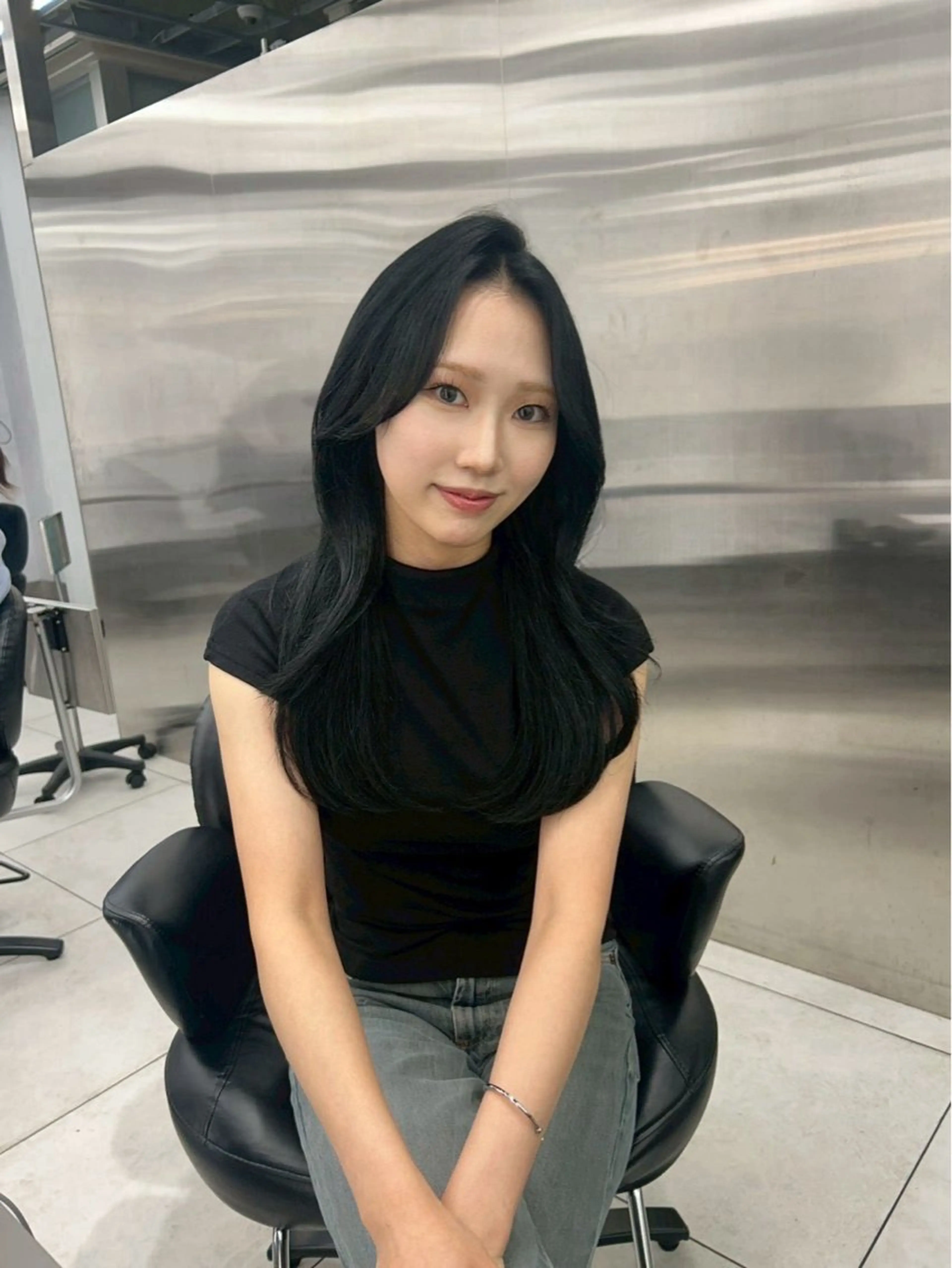 セミロング カット ヘアカラー トリートメント 銀座/韓国ヘア🤍 レイヤーAYUMIのヘアスタイル