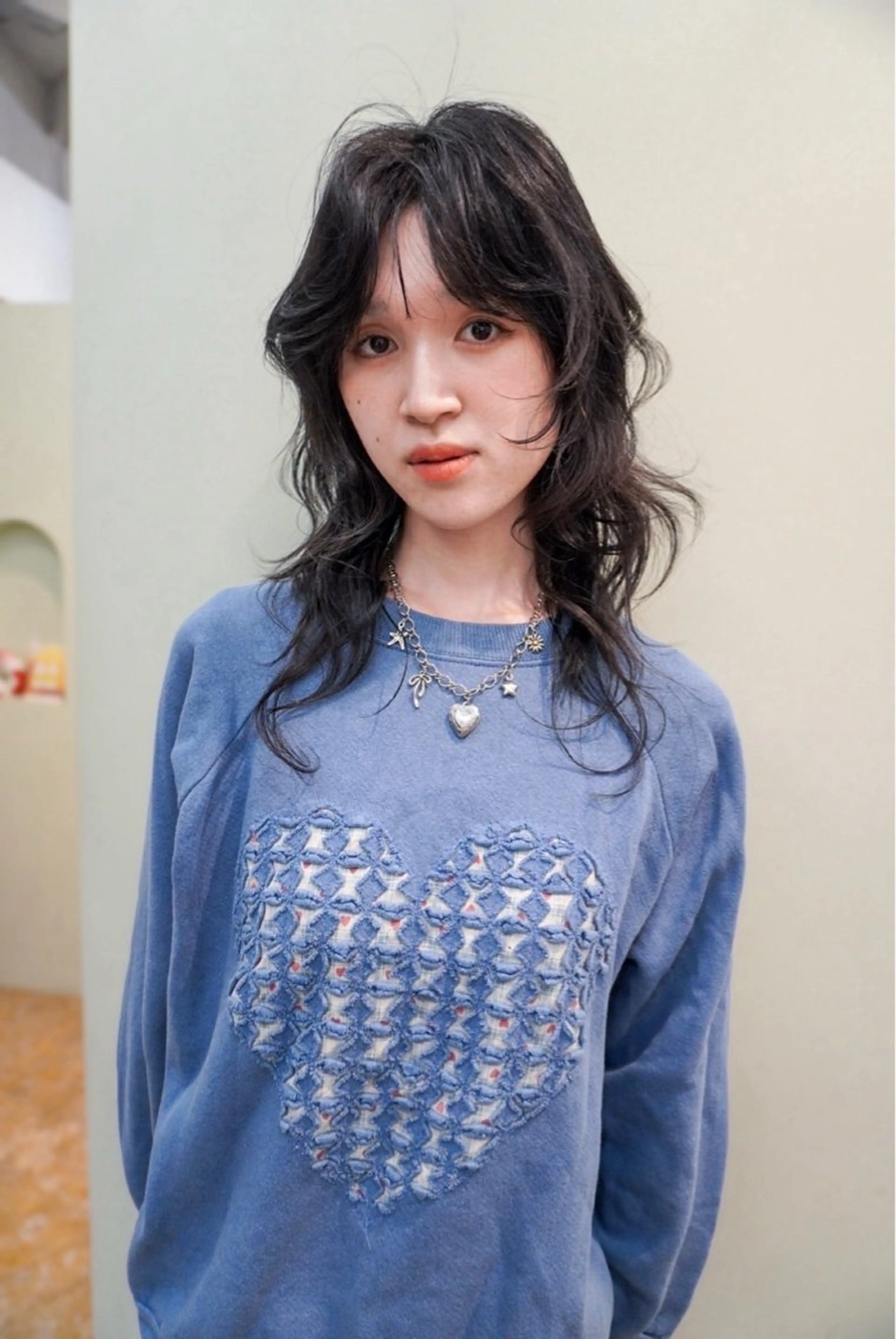 ロング カラー 黒髪 透明感カラー yew所属・名古屋カラーモデル/ 暖色カラー/リカのヘアスタイル