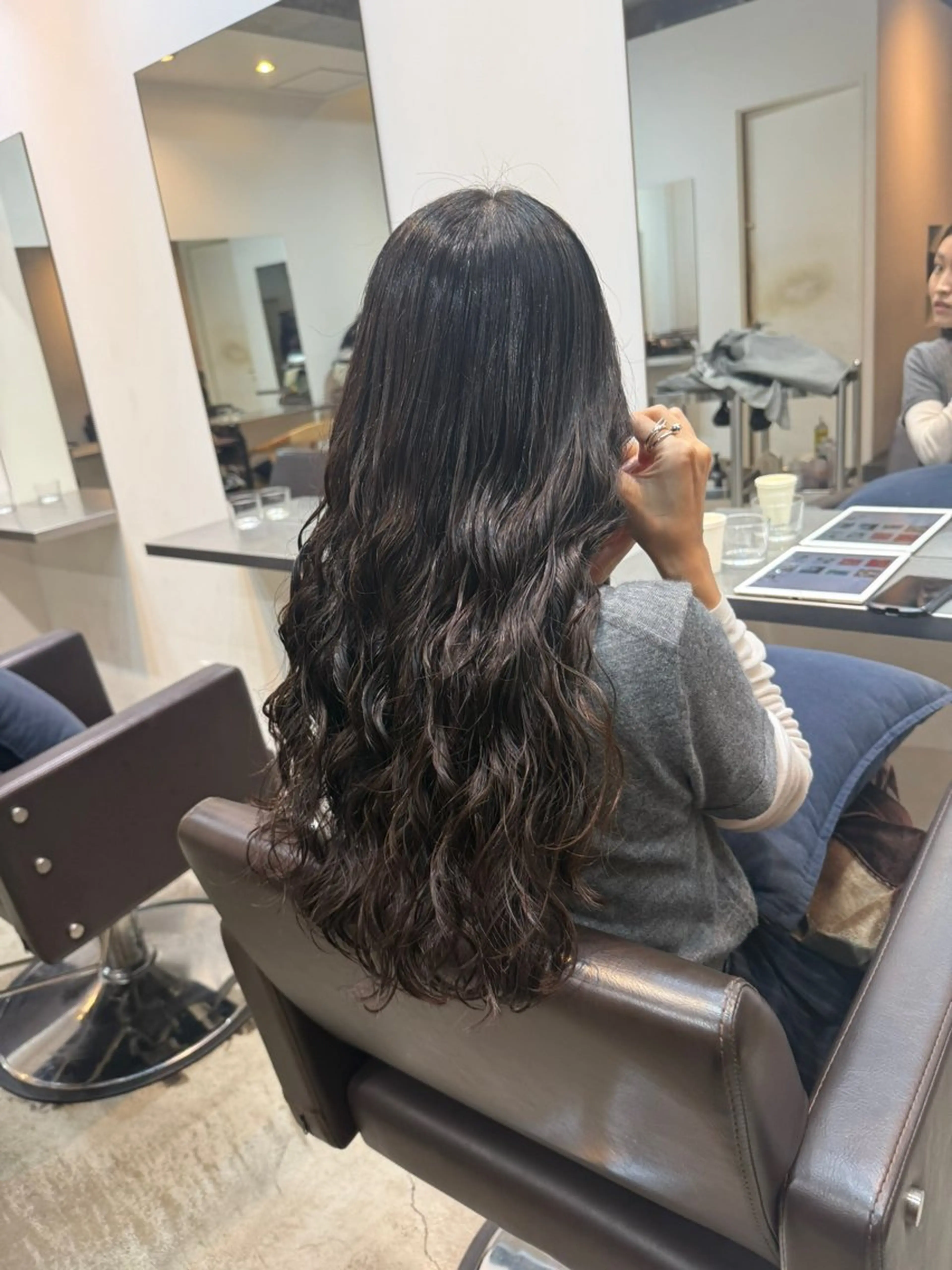 ロング カット ヘアカラー トリートメント デジタルパーマ/ ウェーブパーマ/神野のヘアスタイル