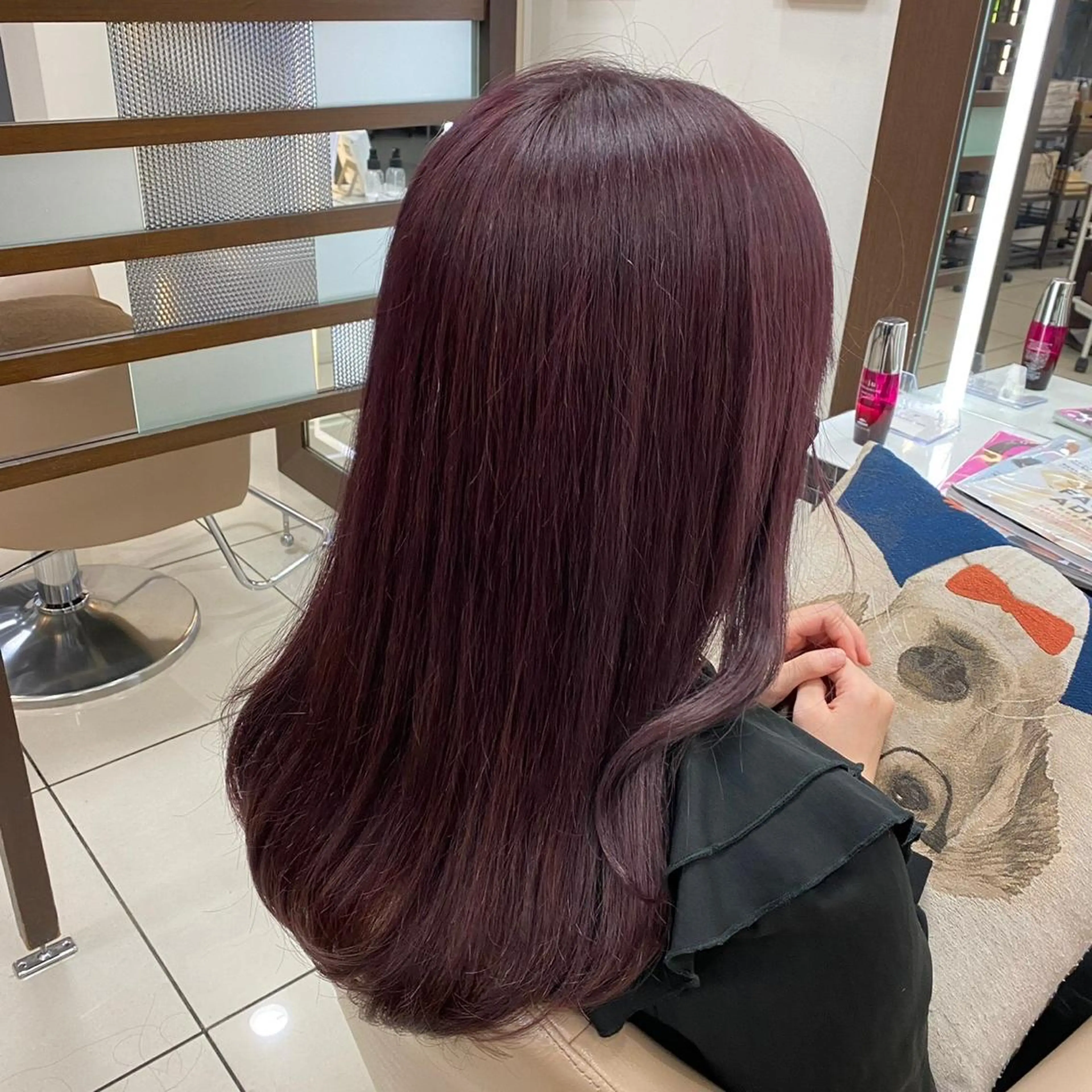 ロング カラー 羽エクステ/シール エクステ/横浜駅5分のヘアスタイル