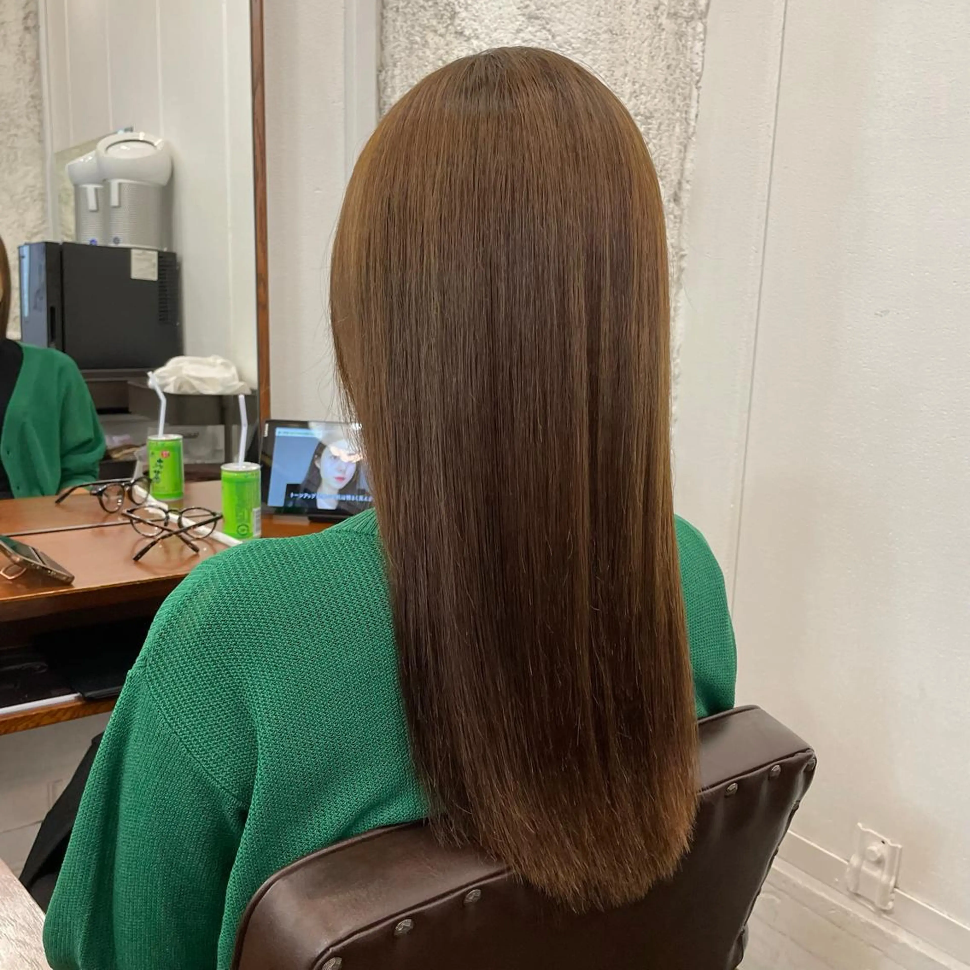 ロング 酸性ストレート カット 縮毛矯正 トリートメント ツヤ美髪💐 髪質改善/高山愛来のヘアスタイル