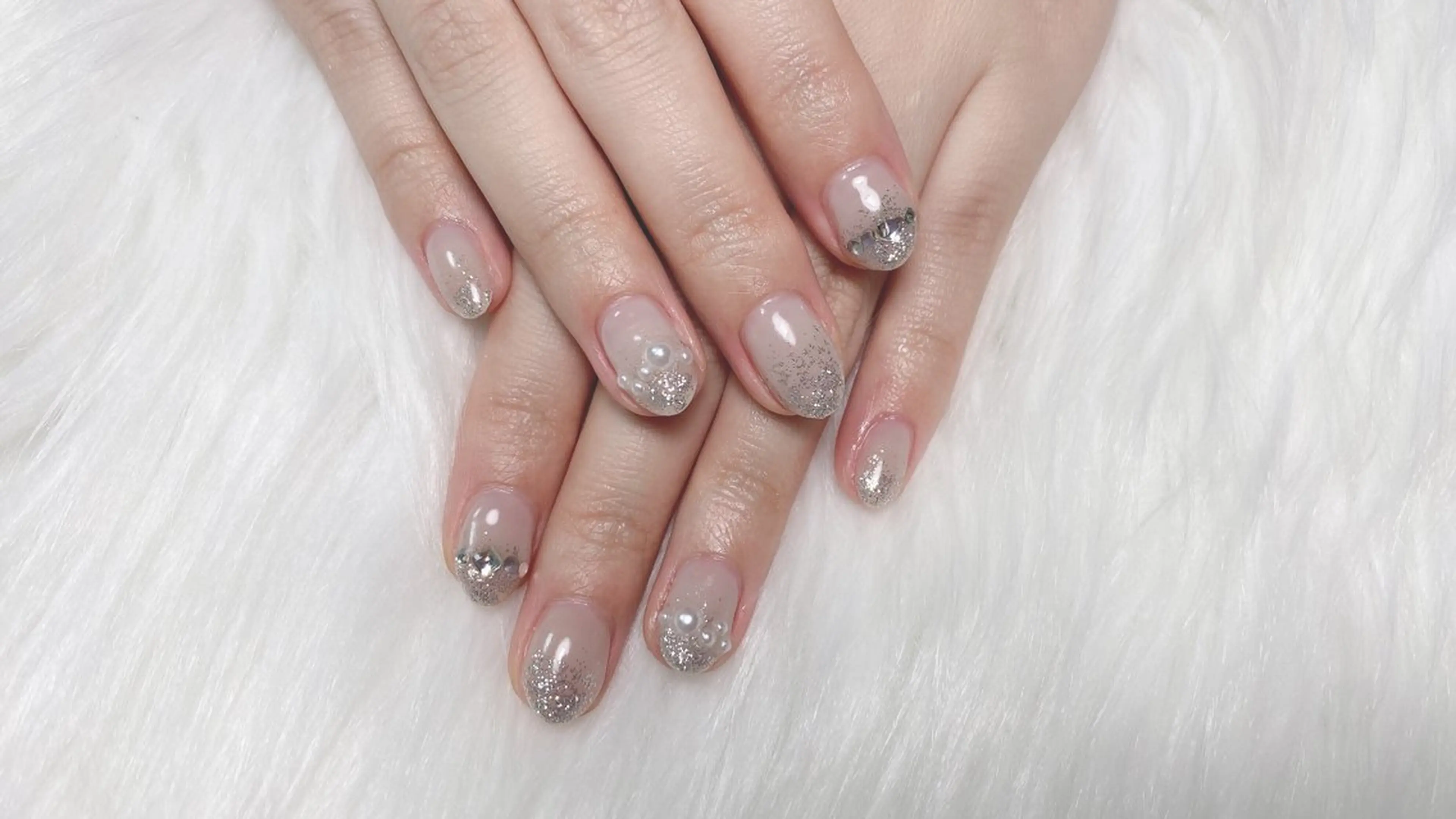 ネイル ハンドネイル オーシャン スカルプネイルサロンのネイルデザイン