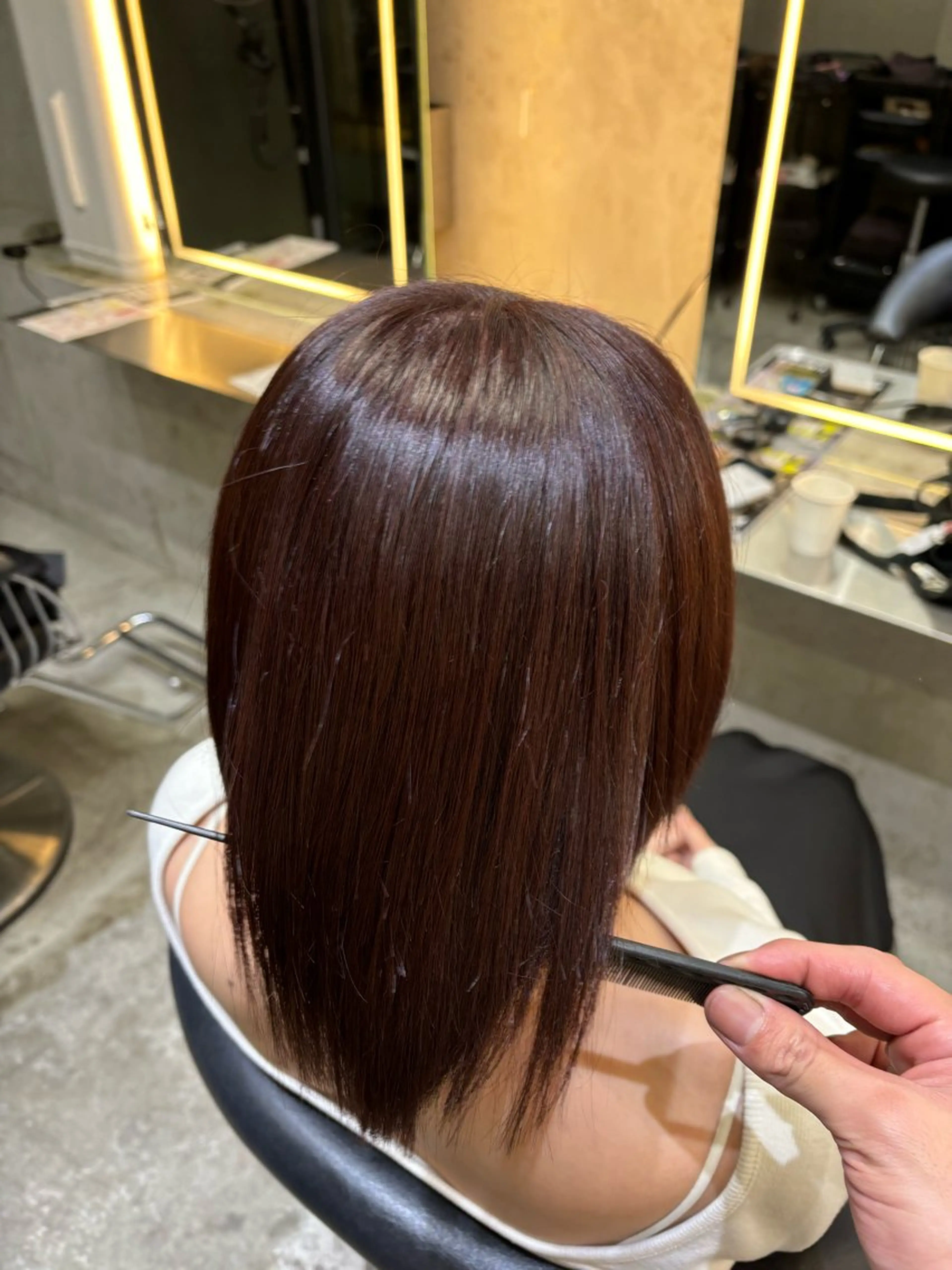 ミディアム ヘアカラー Lond表参道店所属・うる艶縮毛カラー✨ たいよう☀️のヘアスタイル