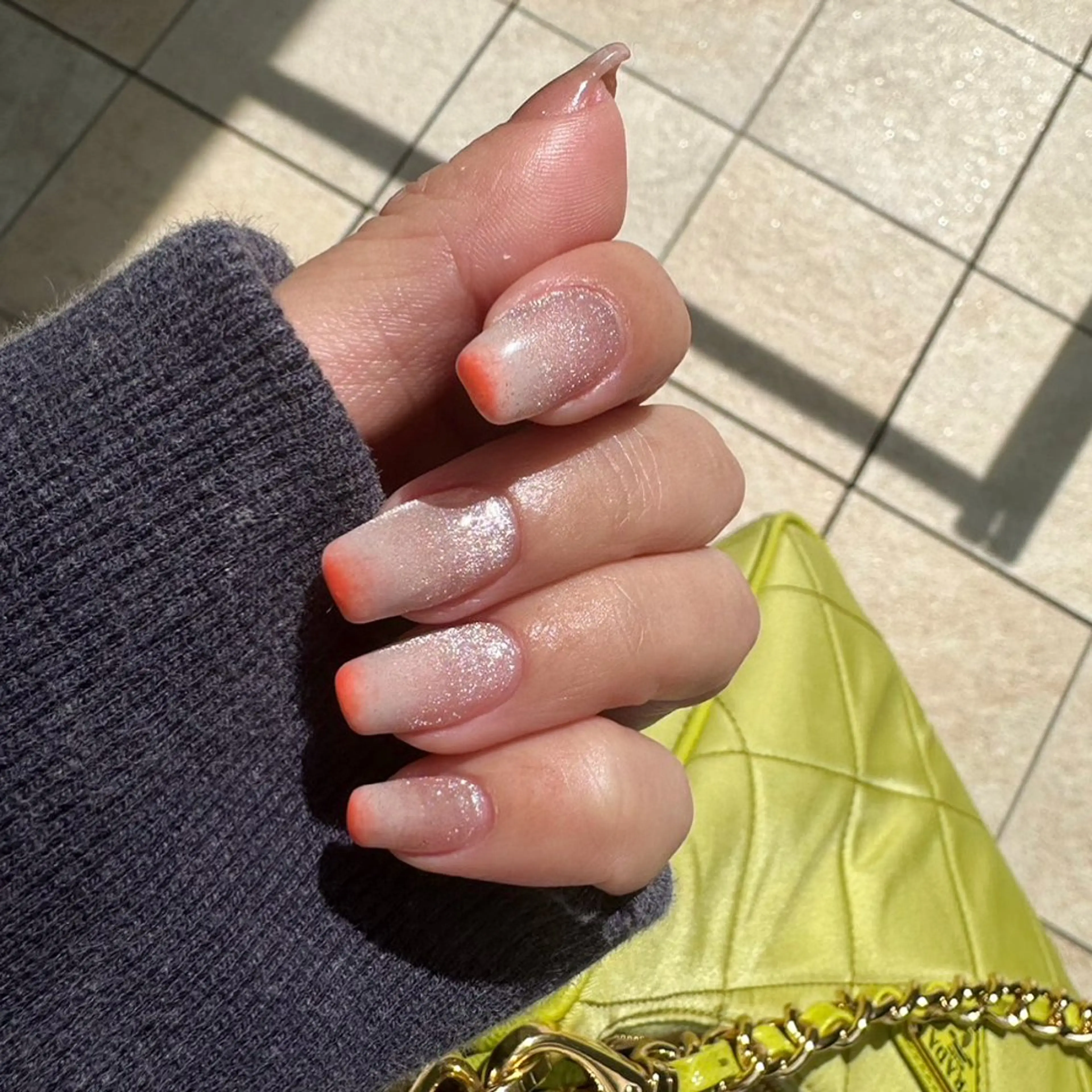 ネイル クリアネイル グラデーション 氷ネイル・うるうるネイル 韓国ネイル マグネットネイル 🪞KAPE NAIL 🪞のネイルデザイン