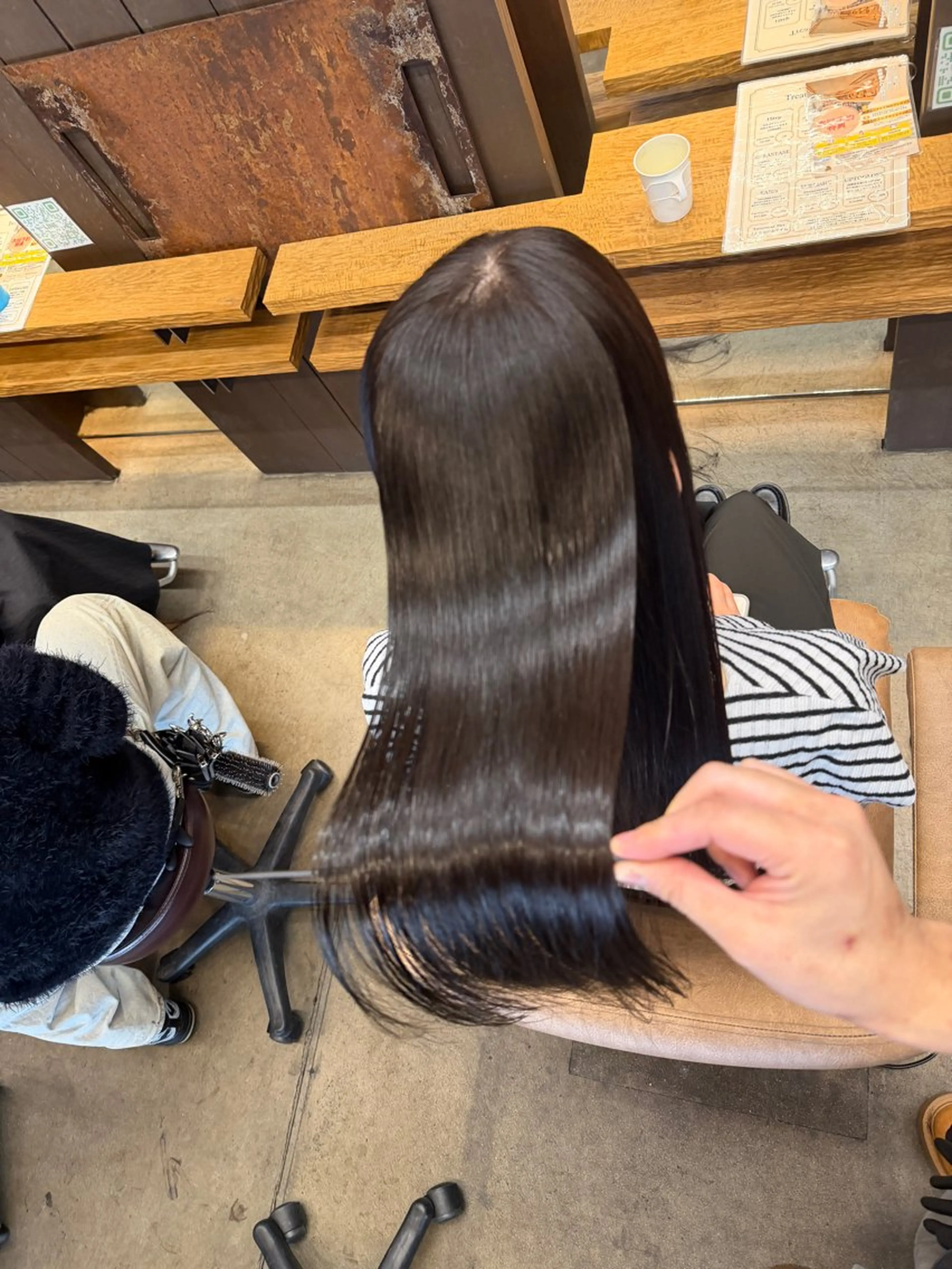 セミロング カット ヘアカラー 縮毛矯正 トリートメント 美髪縮毛矯正/ 髪質改善/愛敬響のヘアスタイル