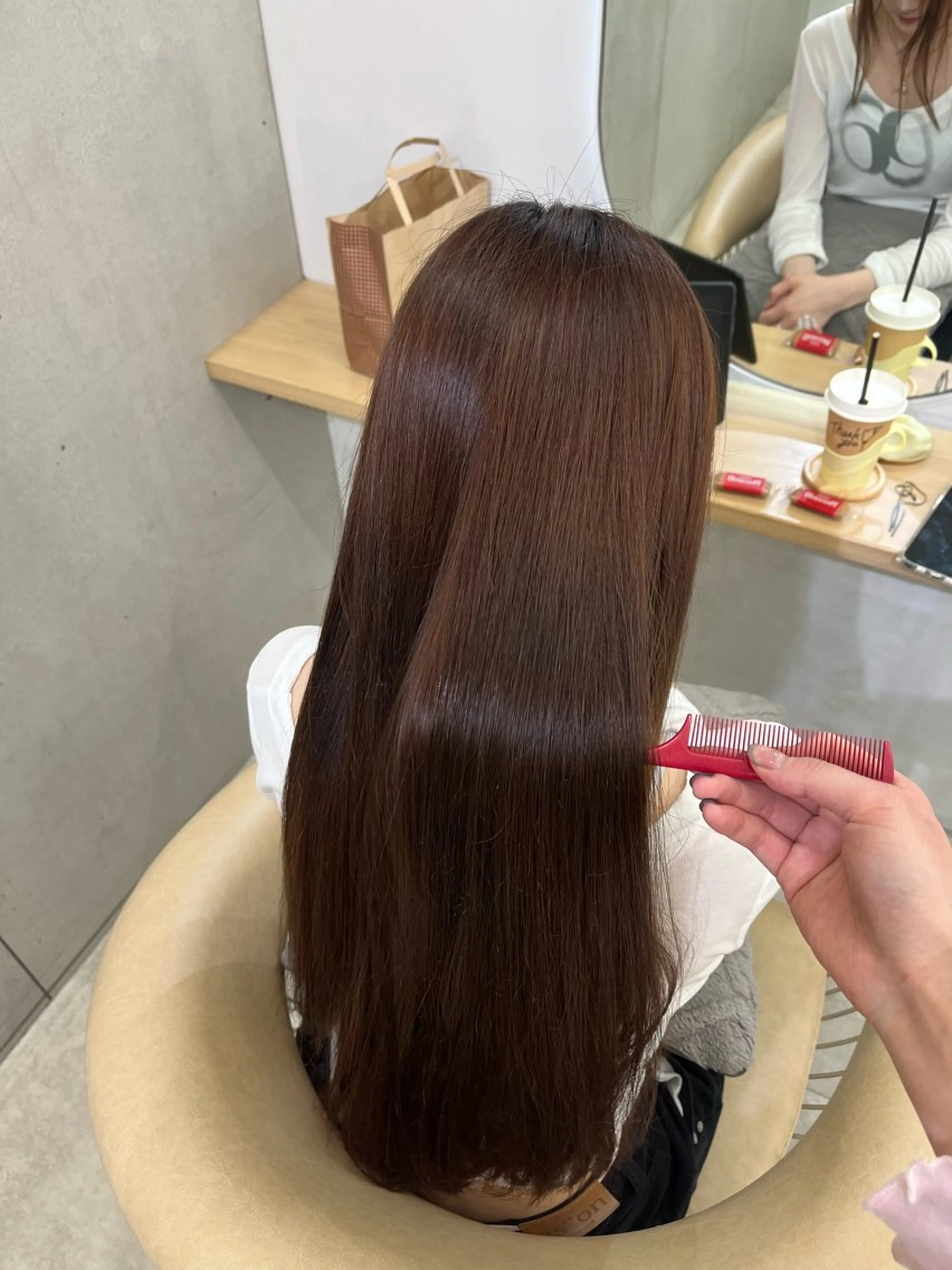 ロング sand 池袋　2nd所属・縮毛矯正艶髪ヘア マナミ🇰🇷🩶のヘアスタイル